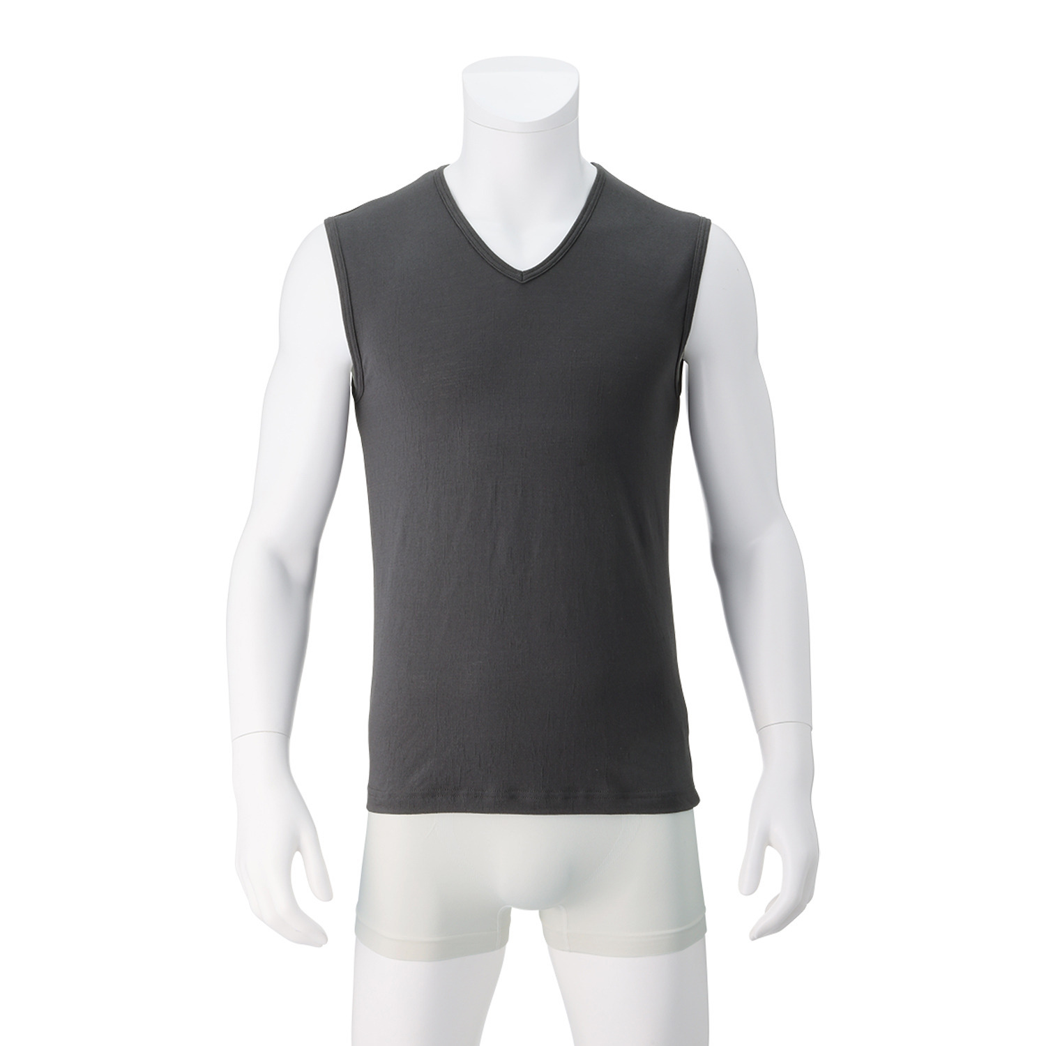 オトコの涼活 綿混ニット楊柳 スリーブレスシャツ 同色２枚セット ＜メンズ＞