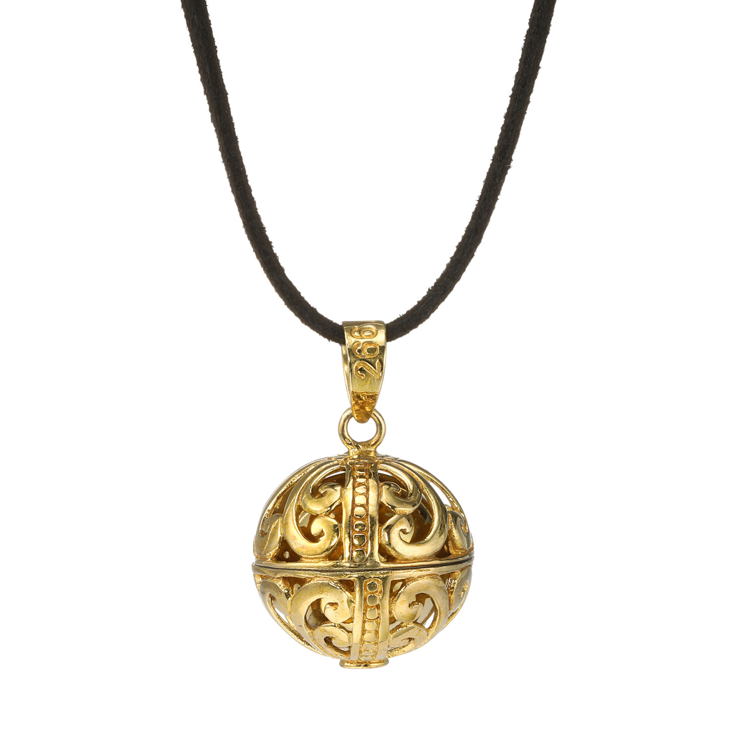 ガムランボール ペンダントトップ 天空のギフトの象徴 ＜王宮のアラベスク＞ 〜大金財・大強運・浄化〜