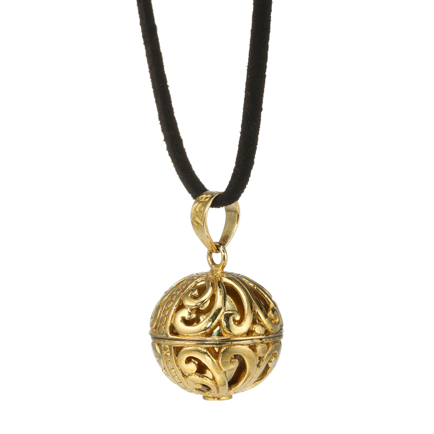 ガムランボール ペンダントトップ 天空のギフトの象徴 ＜王宮のアラベスク＞ 〜大金財・大強運・浄化〜