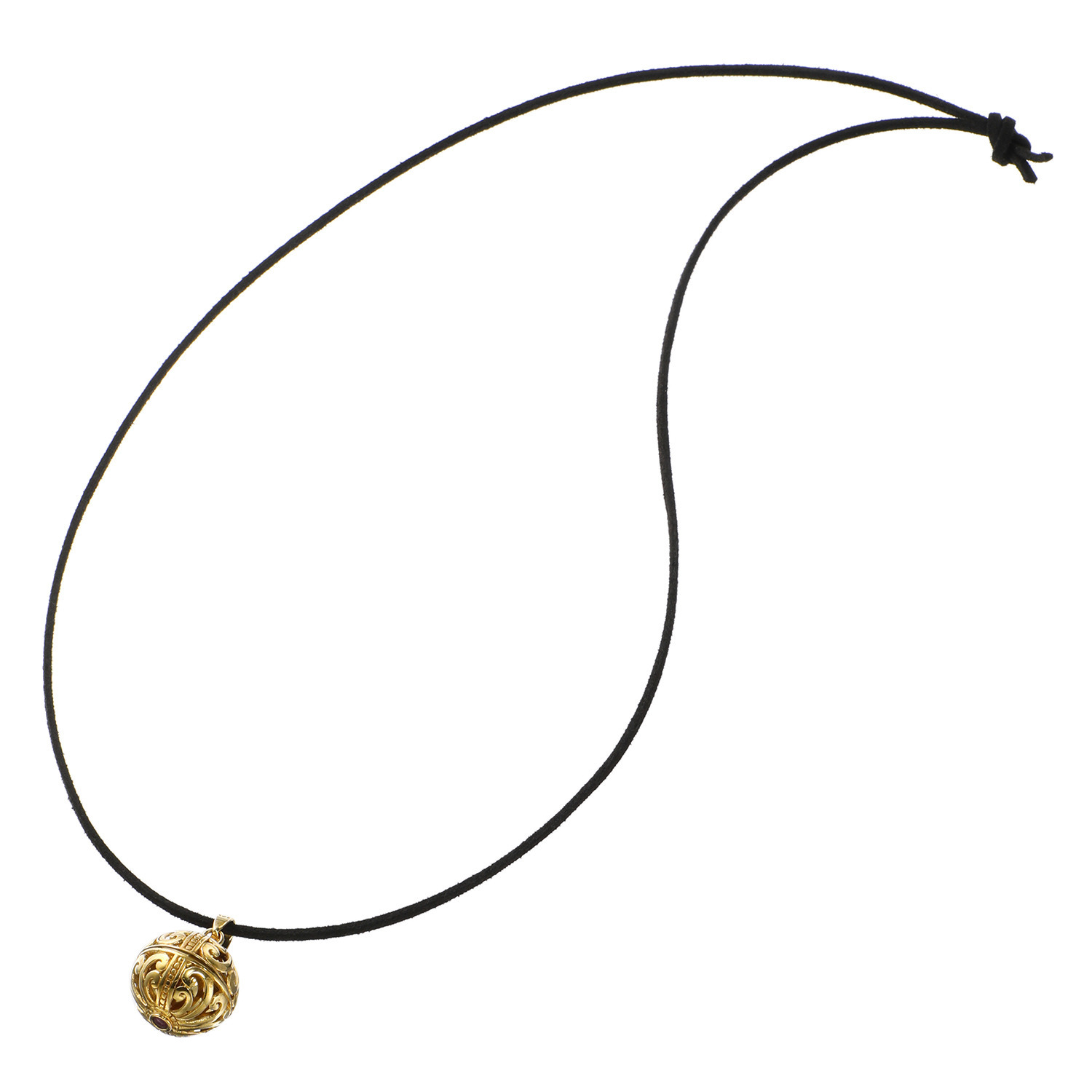 ガムランボール ペンダントトップ 天空のギフトの象徴 ＜王宮のアラベスク＞ 〜大金財・大強運・浄化〜