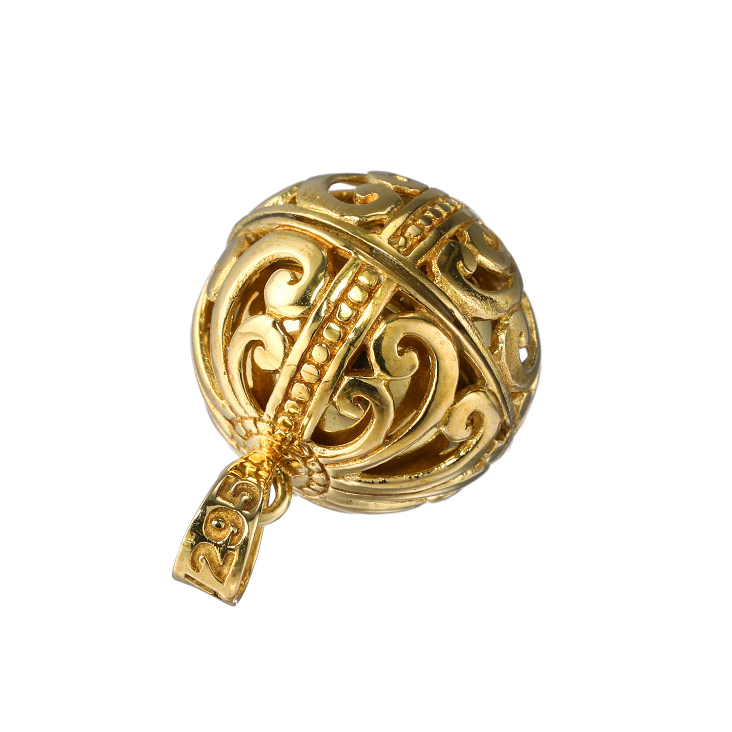 ガムランボール ペンダントトップ 天空のギフトの象徴 ＜王宮のアラベスク＞ 〜大金財・大強運・浄化〜