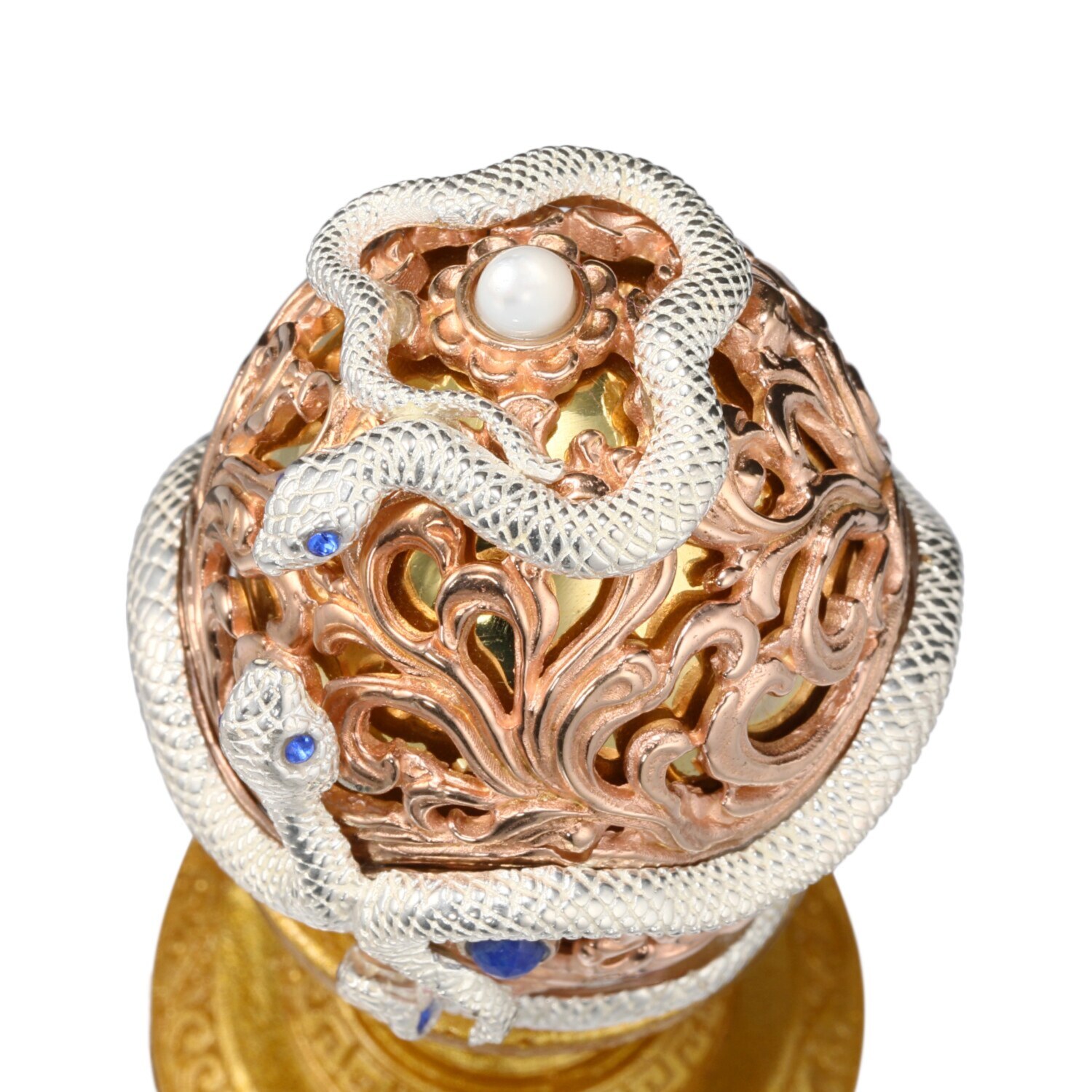 ガムランボール ホームガムランボール 莫大な金財の象徴 ＜白蛇の夢＞ 〜財福・満願成就・ 　家運・安息〜