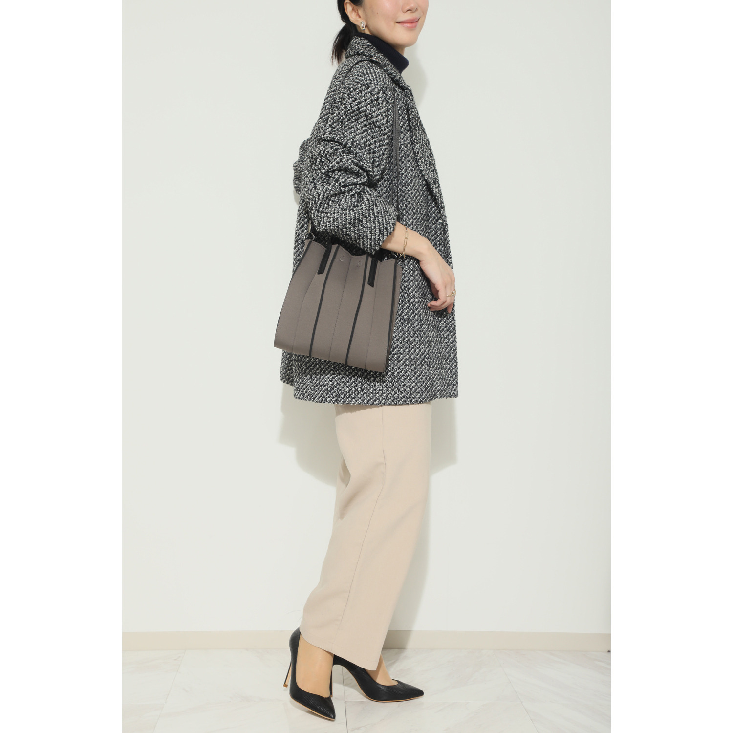 ダジュール プリーツ風 ２ウェイバッグ