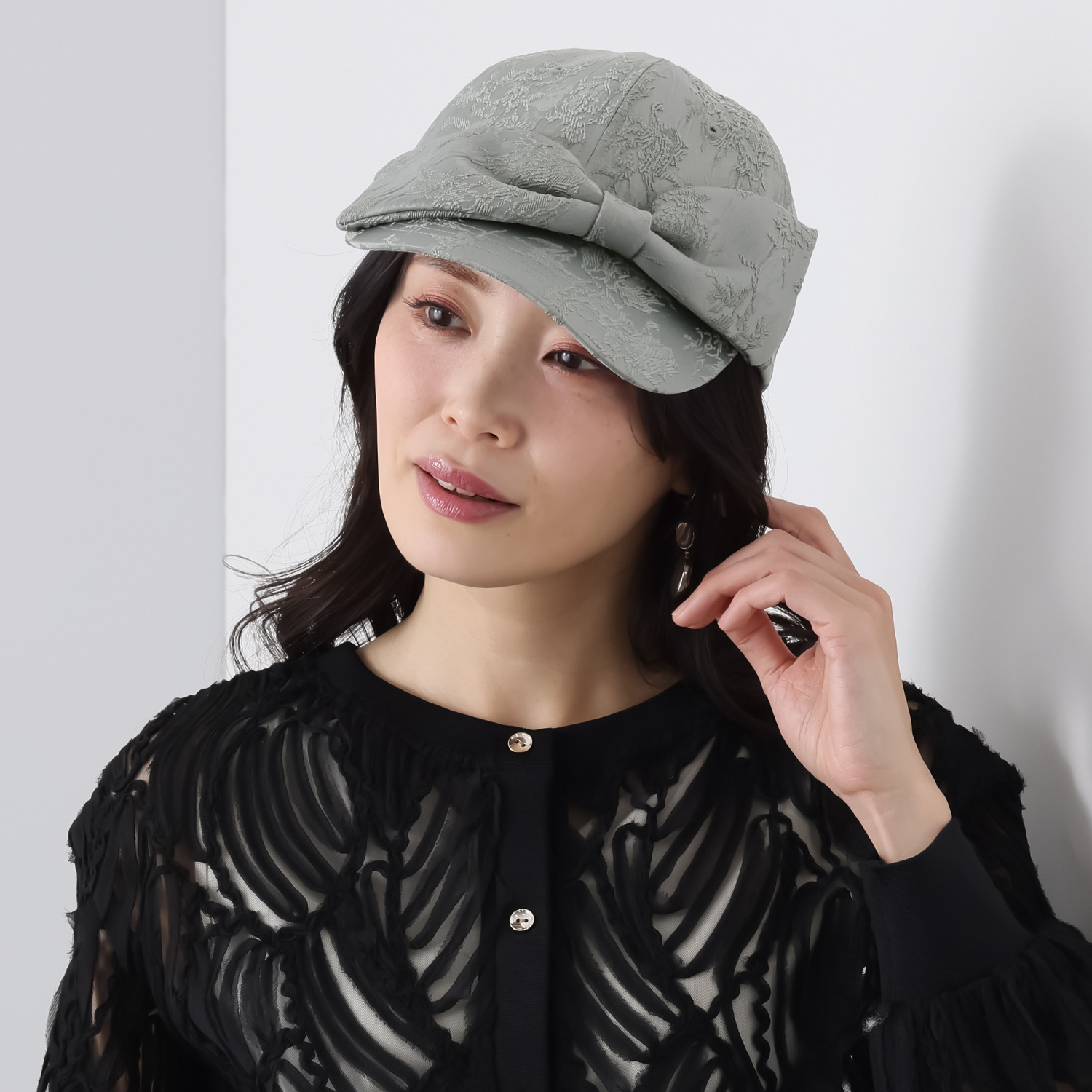 ビッグリボンキャップ