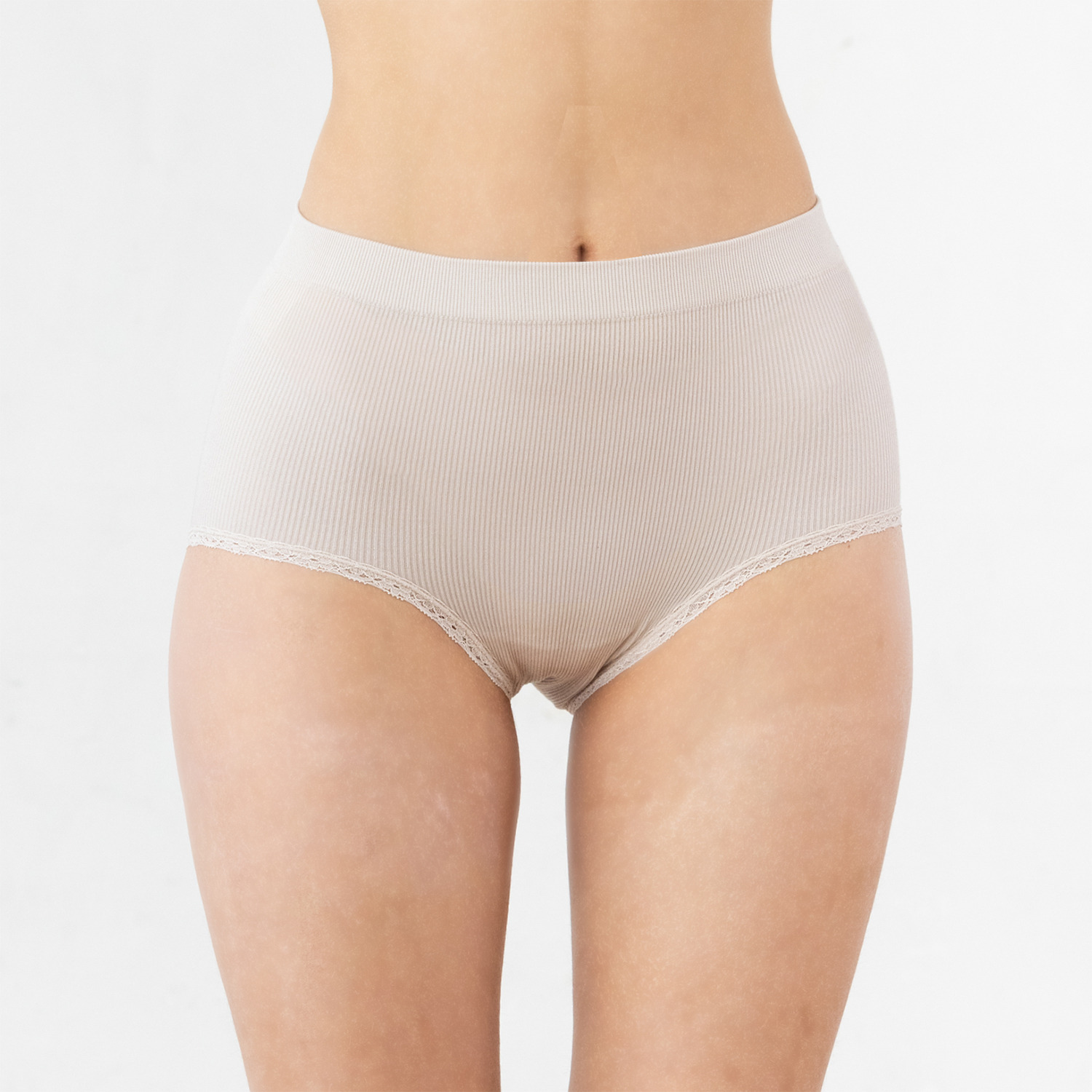 美人工房 抗菌防臭 なめらかモダール混 リブショーツ４枚セット