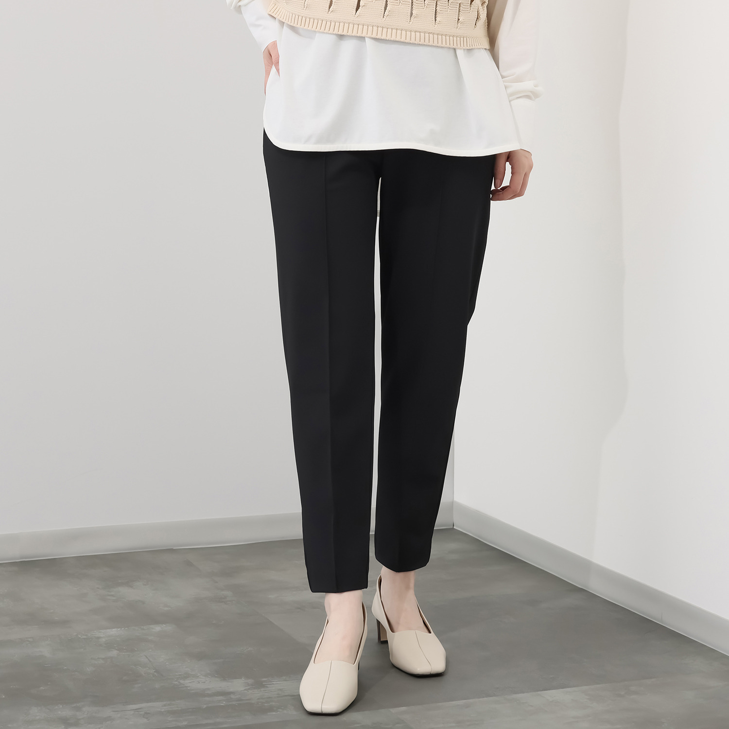 ＴＡＫＵＭＩＢＡ 接触冷感・速乾・防シワ サーラドライ テーパードパンツ ＜股下６５ｃｍ＞