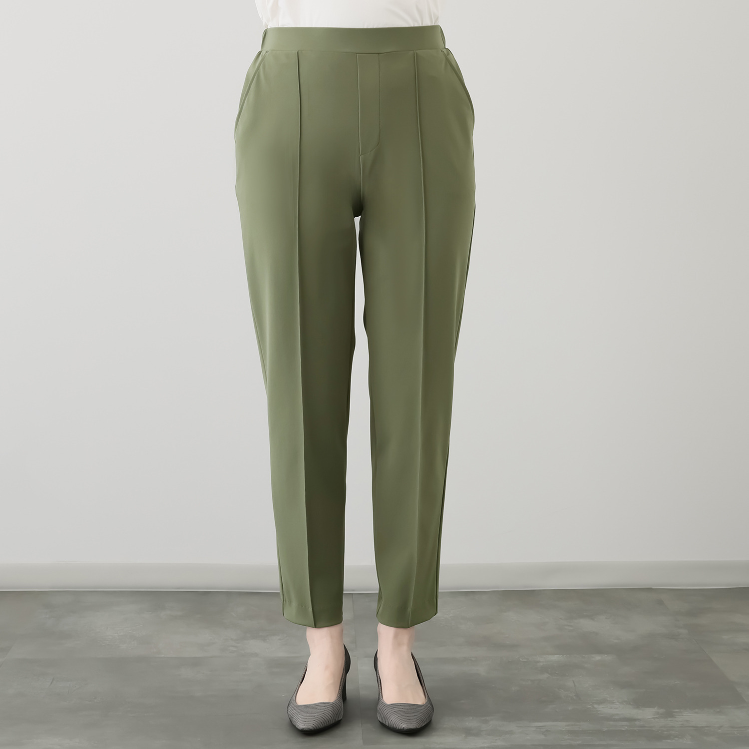 ＴＡＫＵＭＩＢＡ 接触冷感・速乾・防シワ サーラドライ テーパードパンツ ＜股下６５ｃｍ＞