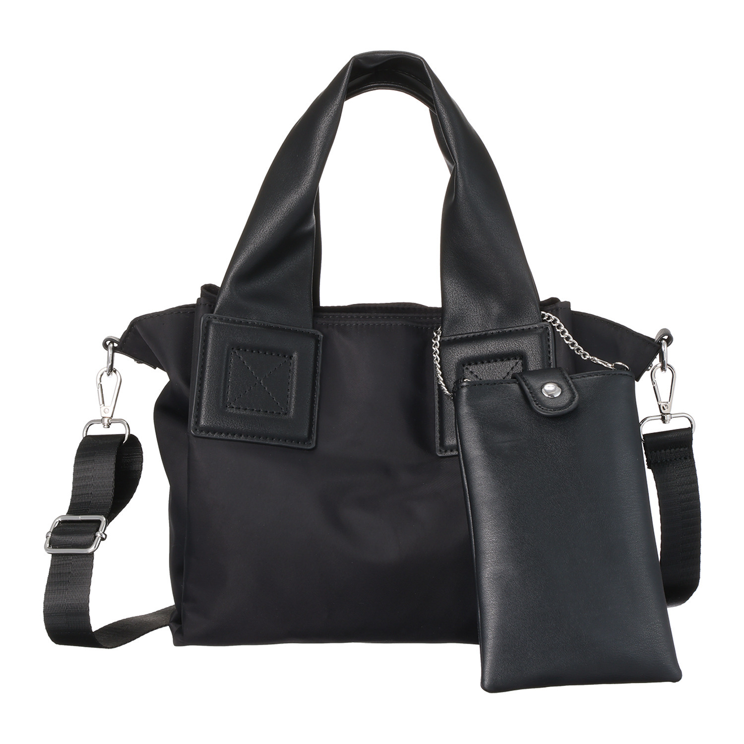 ビースター はっ水 １０ポケット ２ウェイミニトートバッグ ＜スマホポーチ付＞