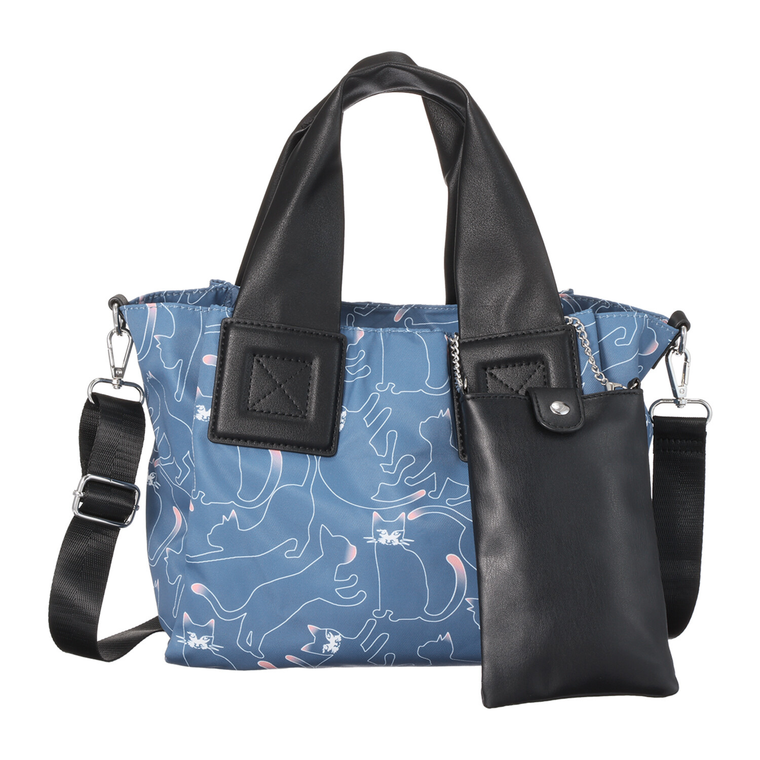 ビースター はっ水 １０ポケット ２ウェイミニトートバッグ ＜スマホポーチ付＞