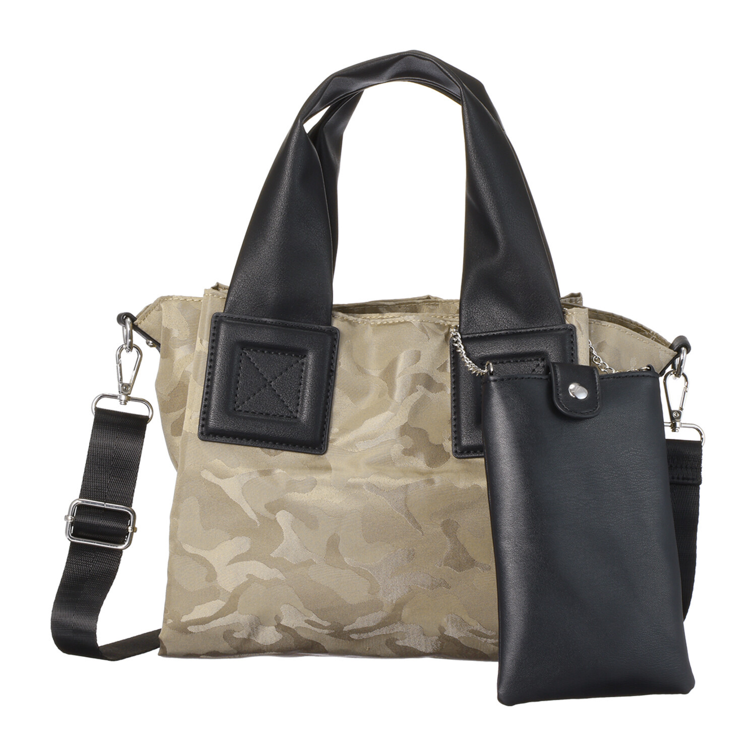 ビースター はっ水 １０ポケット ２ウェイミニトートバッグ ＜スマホポーチ付＞