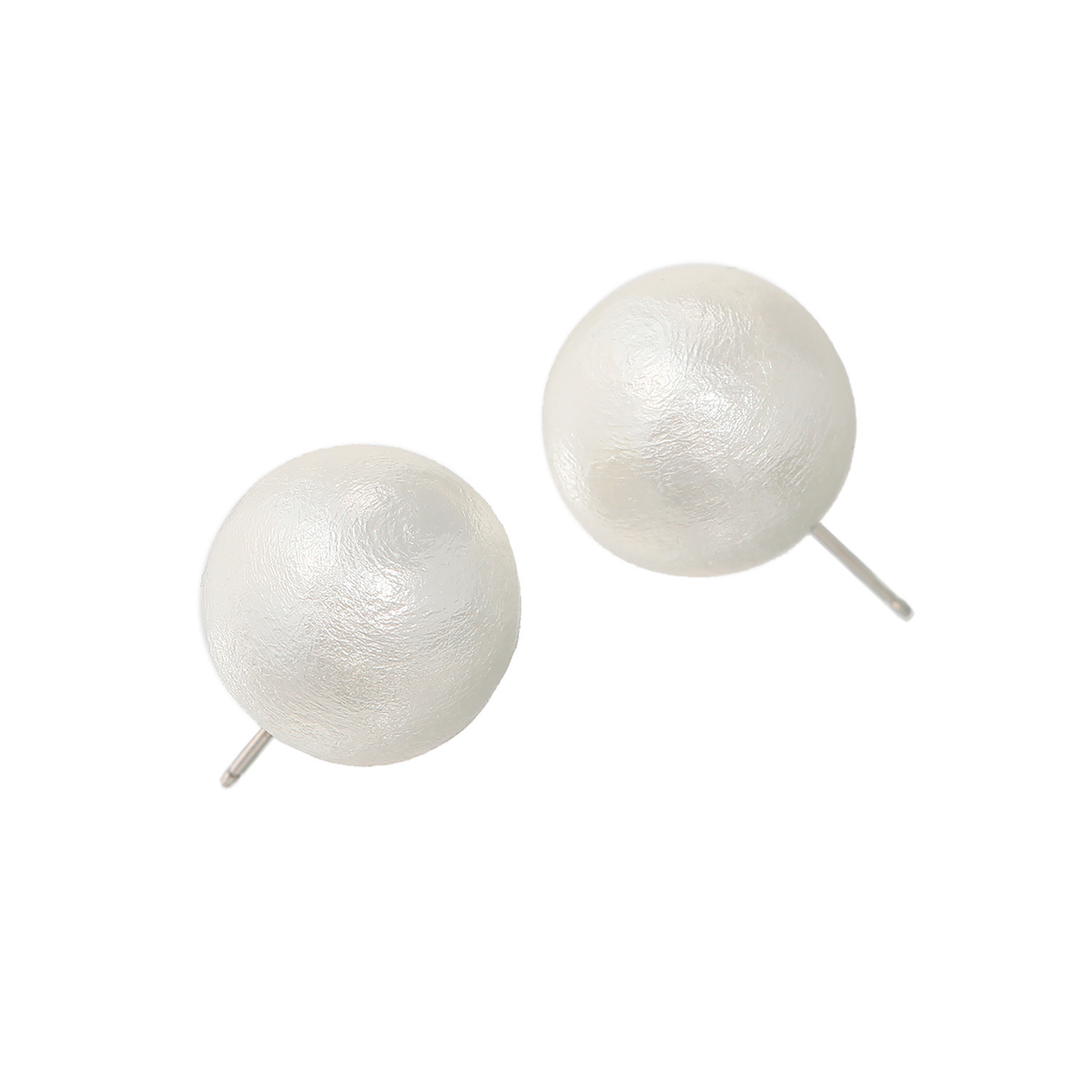 日本製 コットンパール フェザーフィーリング イヤリング／ピアス