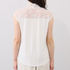 オトナノクラシ 大人のための レース付 ハイネックタンクトップ