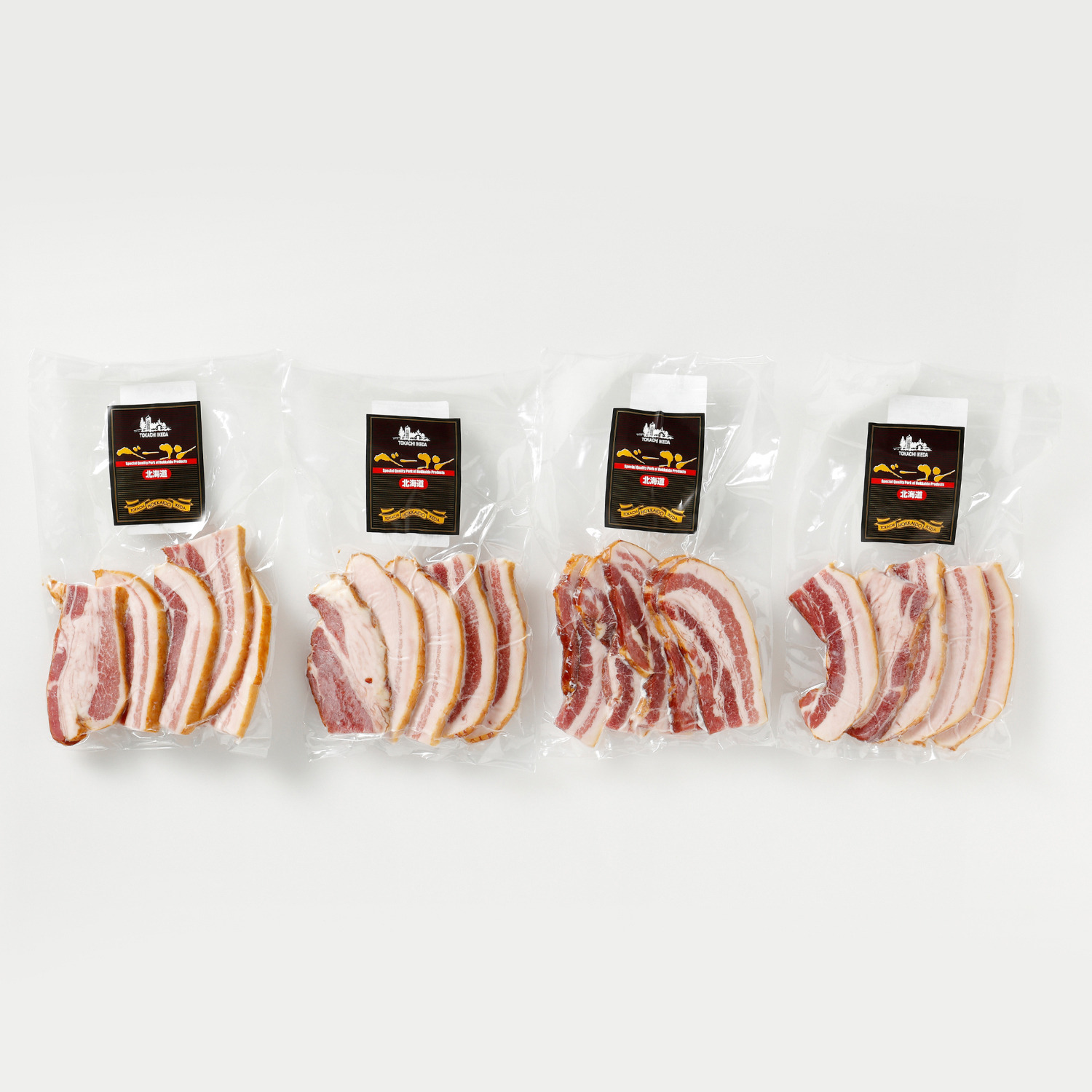 北海道産豚肉使用！ 乾塩ベーコン （厚切りスライス）