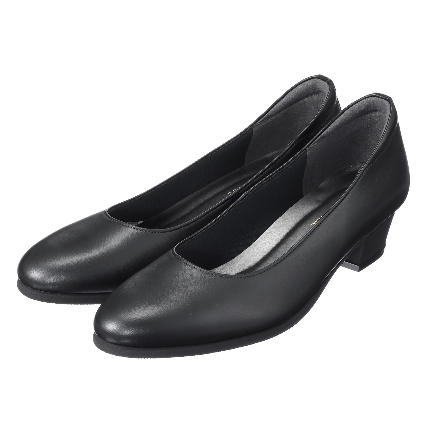 ヒルズアヴェニュー ＜日本製＞ シープレザー ローヒールパンプス