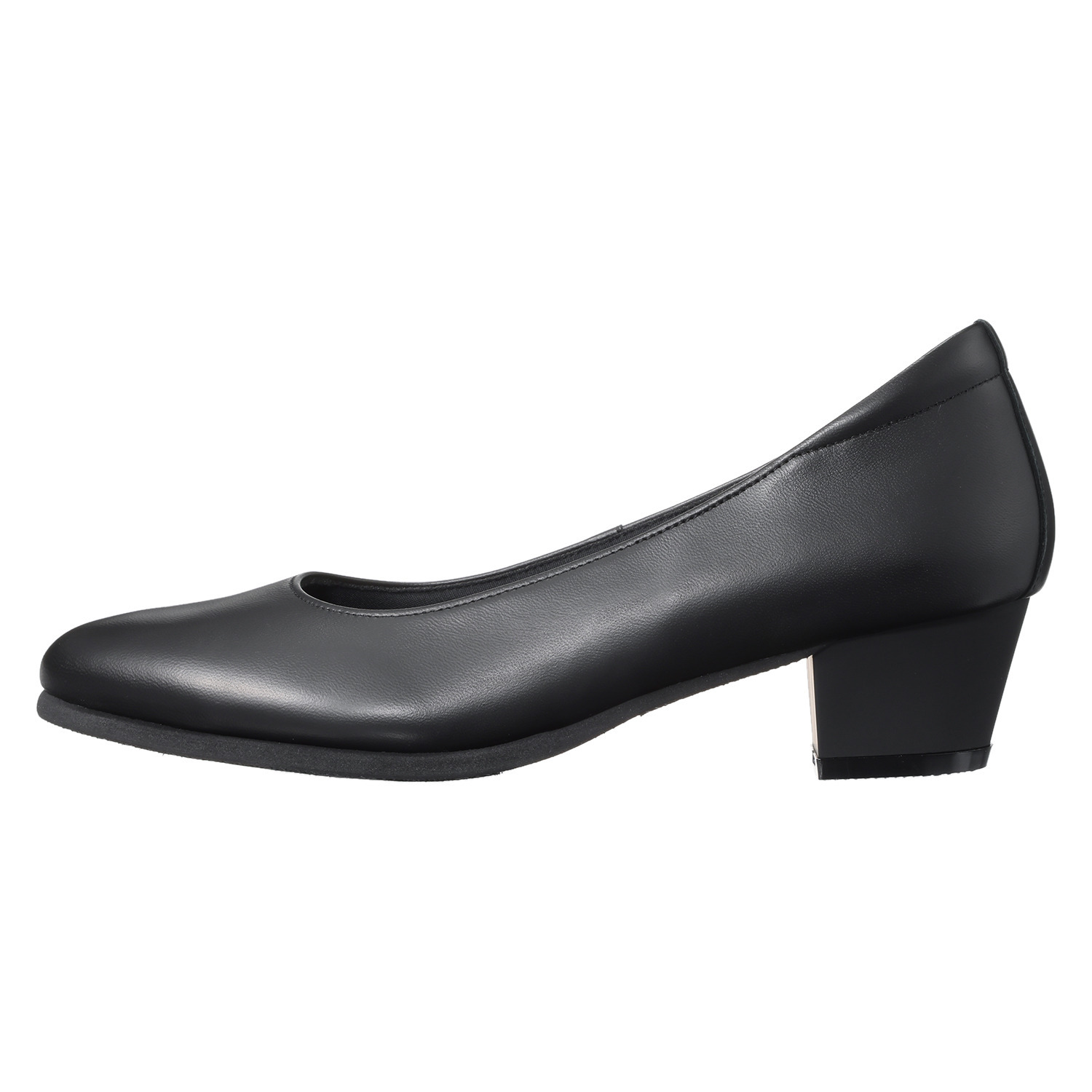 ヒルズアヴェニュー ＜日本製＞ シープレザー ローヒールパンプス