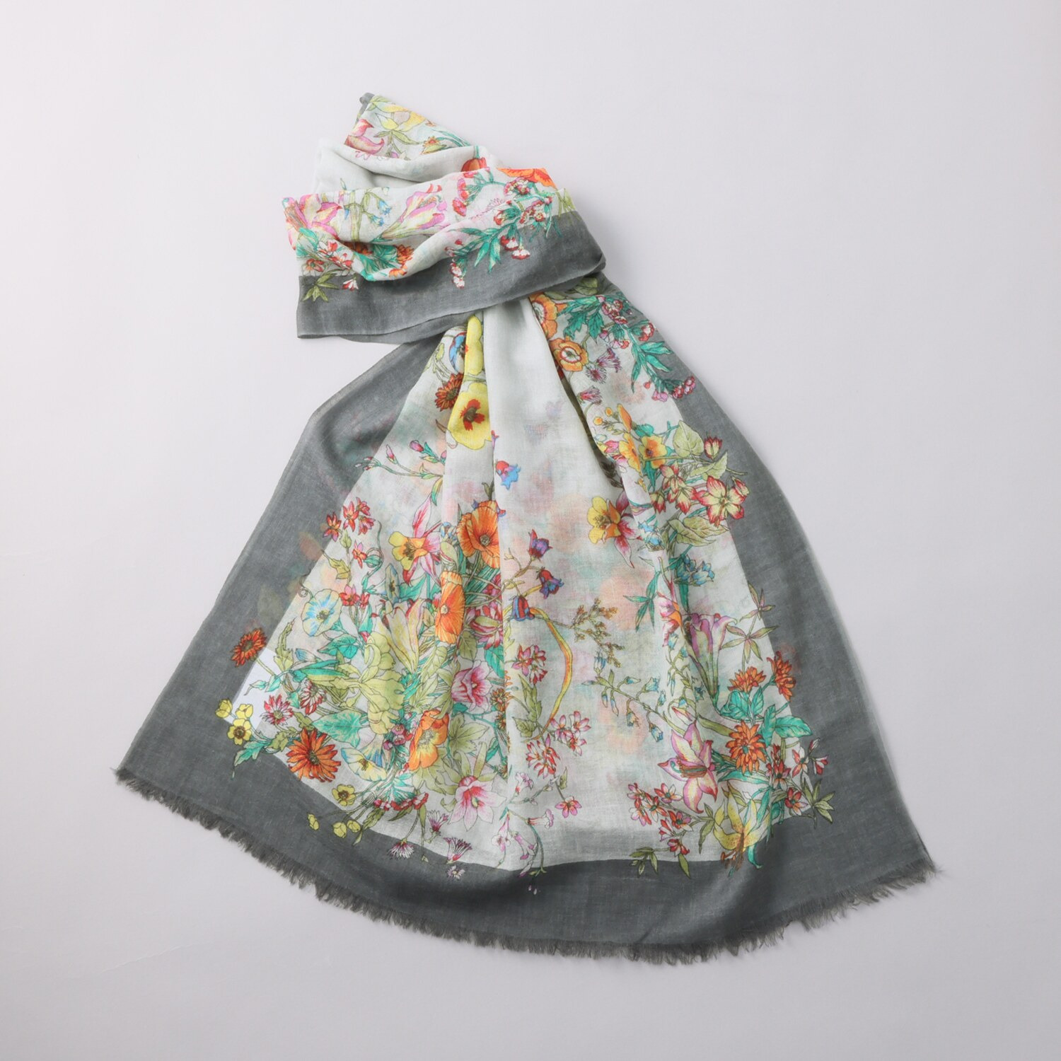 ティエドゥール さらさら＆なめらか カシミヤリネン 梳毛ストール