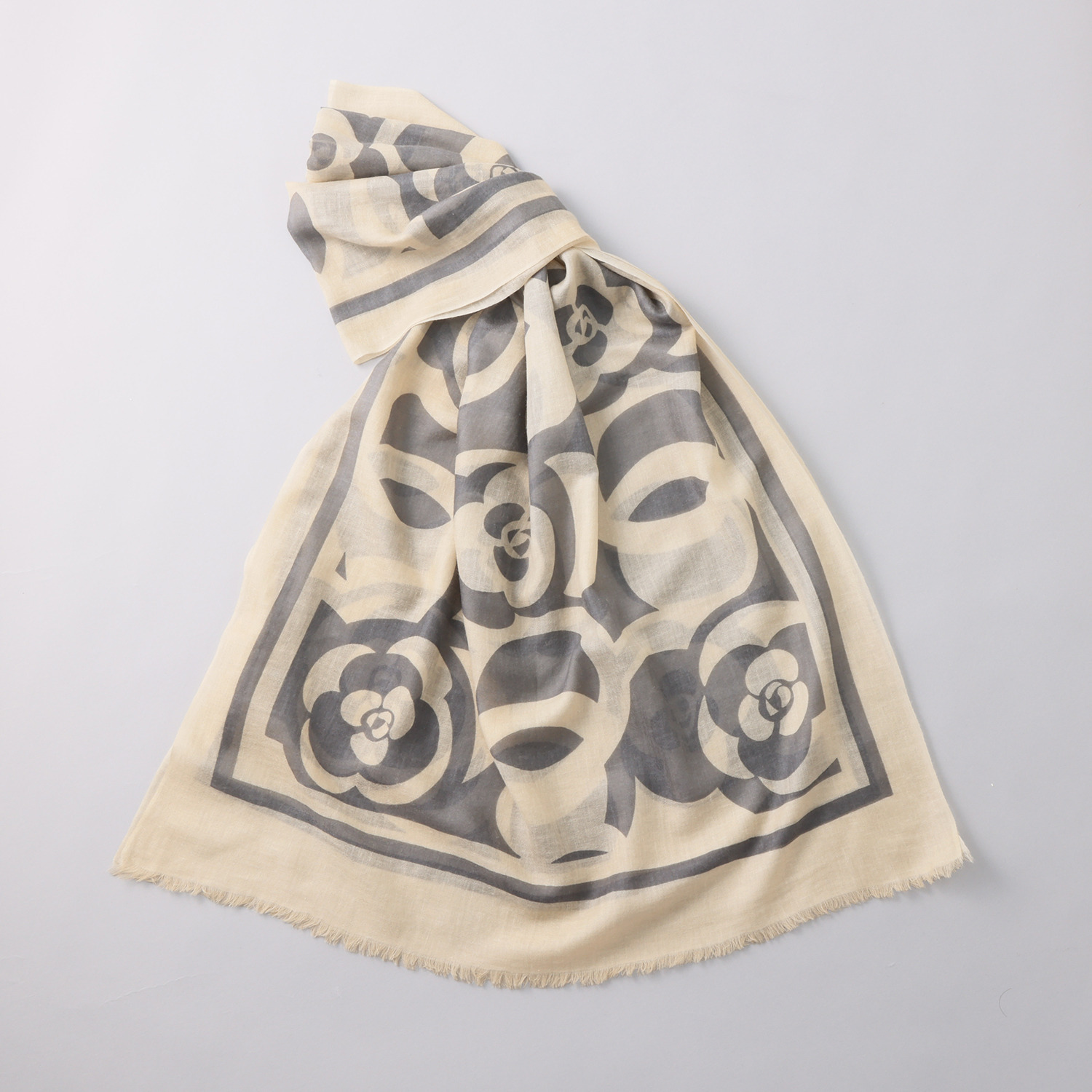 ティエドゥール さらさら＆なめらか カシミヤリネン 梳毛ストール