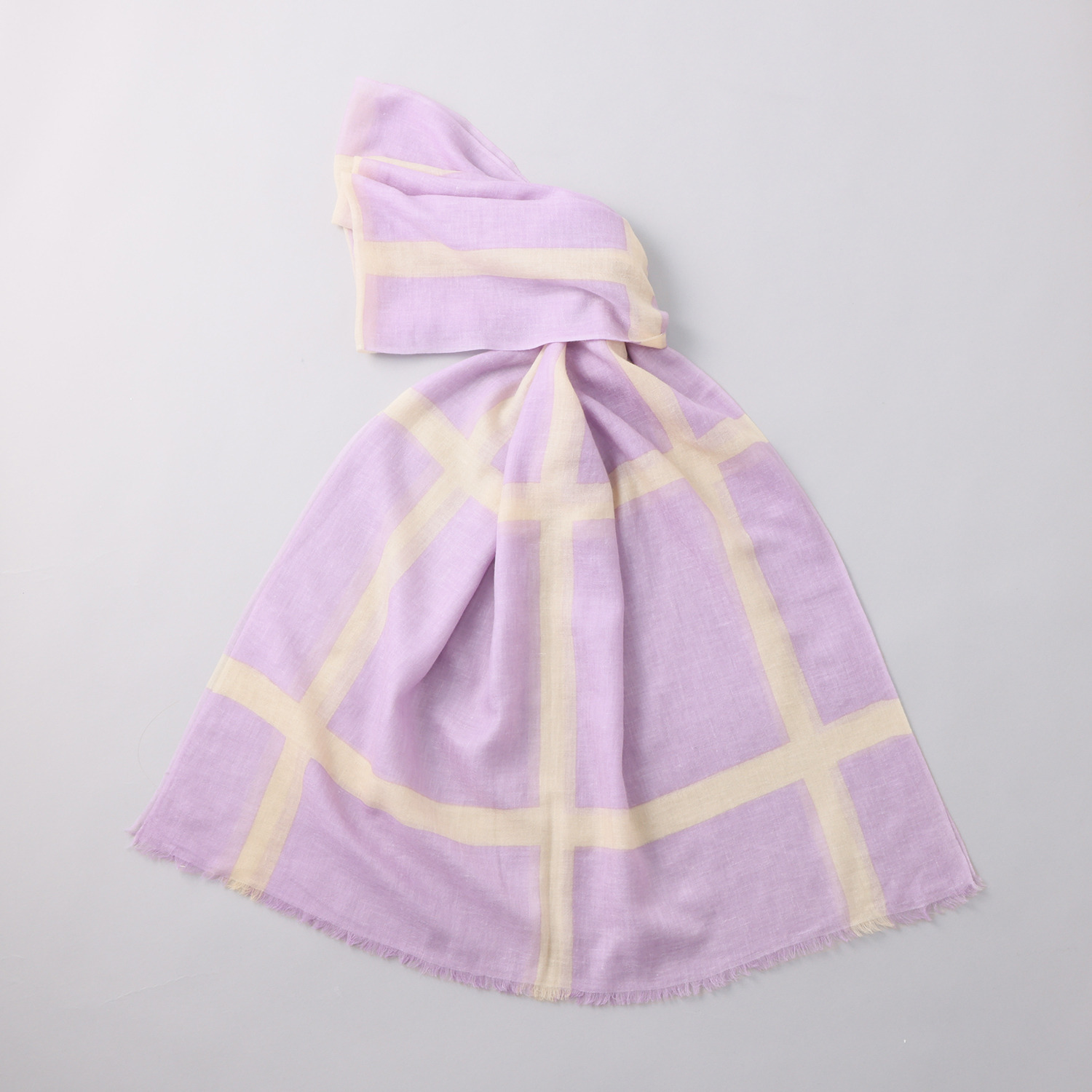 ティエドゥール さらさら＆なめらか カシミヤリネン 梳毛ストール