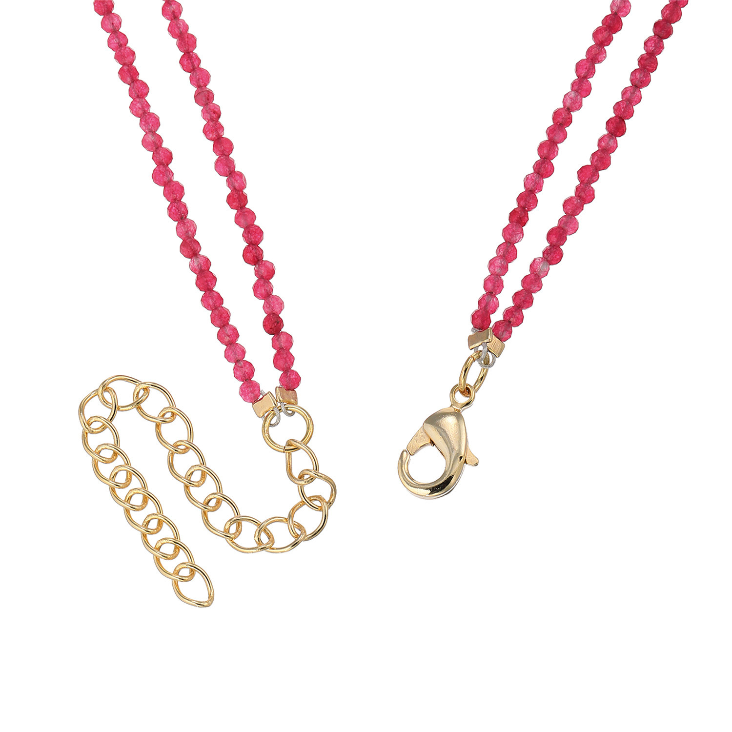 ハーキマーダイヤモンド １１ｍｍＵＰ ロッククリスタルクォーツ レッドカラー クォーツァイト ２連ペンダント