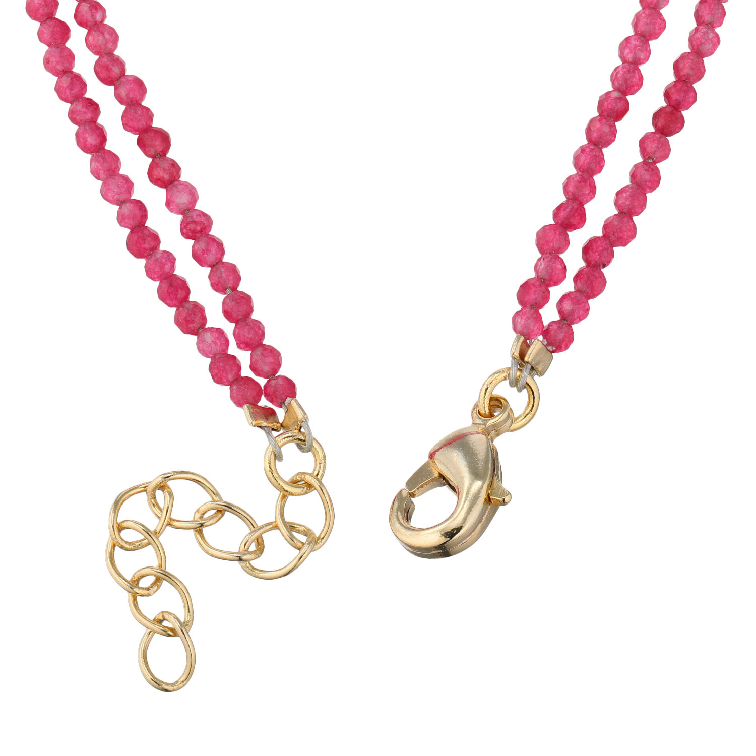 ハーキマーダイヤモンド １１ｍｍＵＰ ロッククリスタルクォーツ レッドカラー クォーツァイト ２連ブレスレット