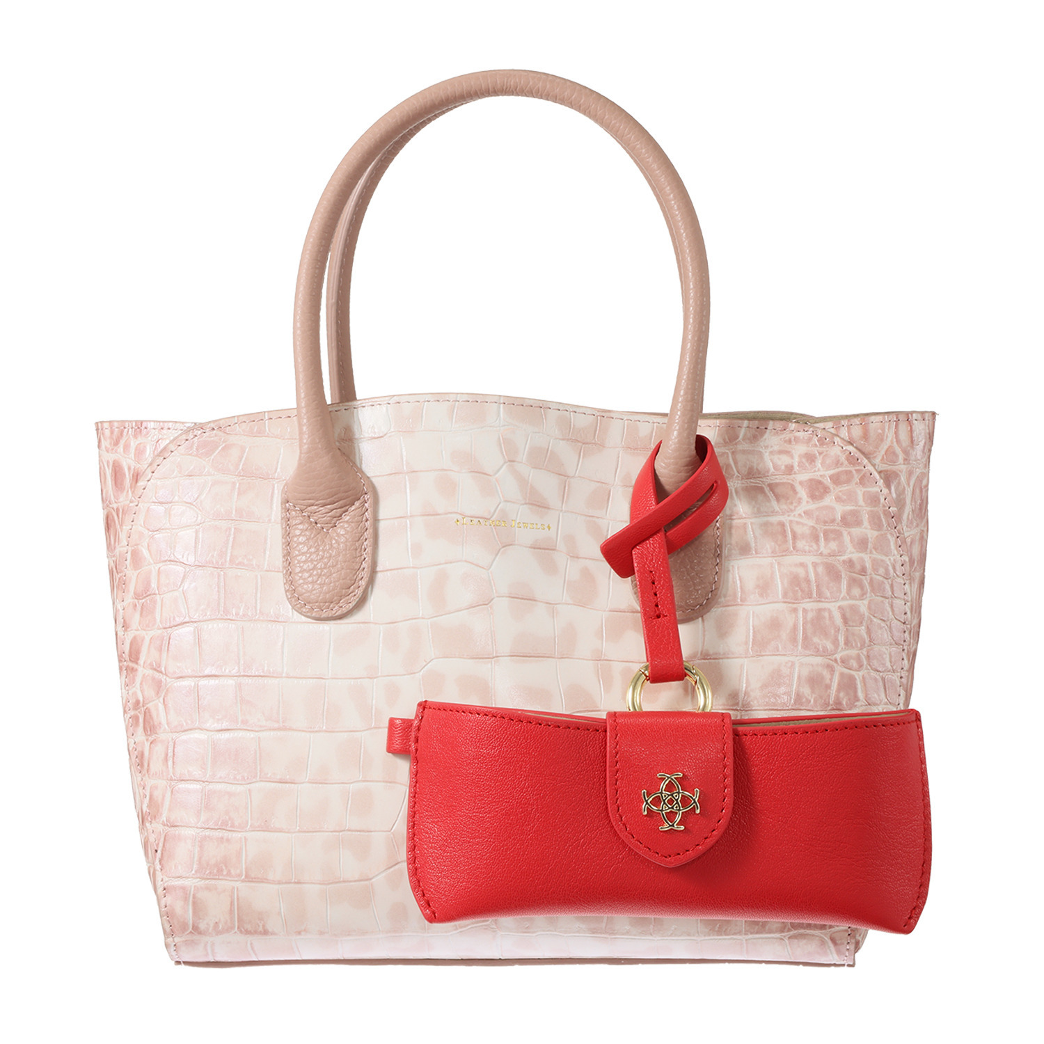 カワカラ マルチアレンジ チャーム型 レザーメガネケース