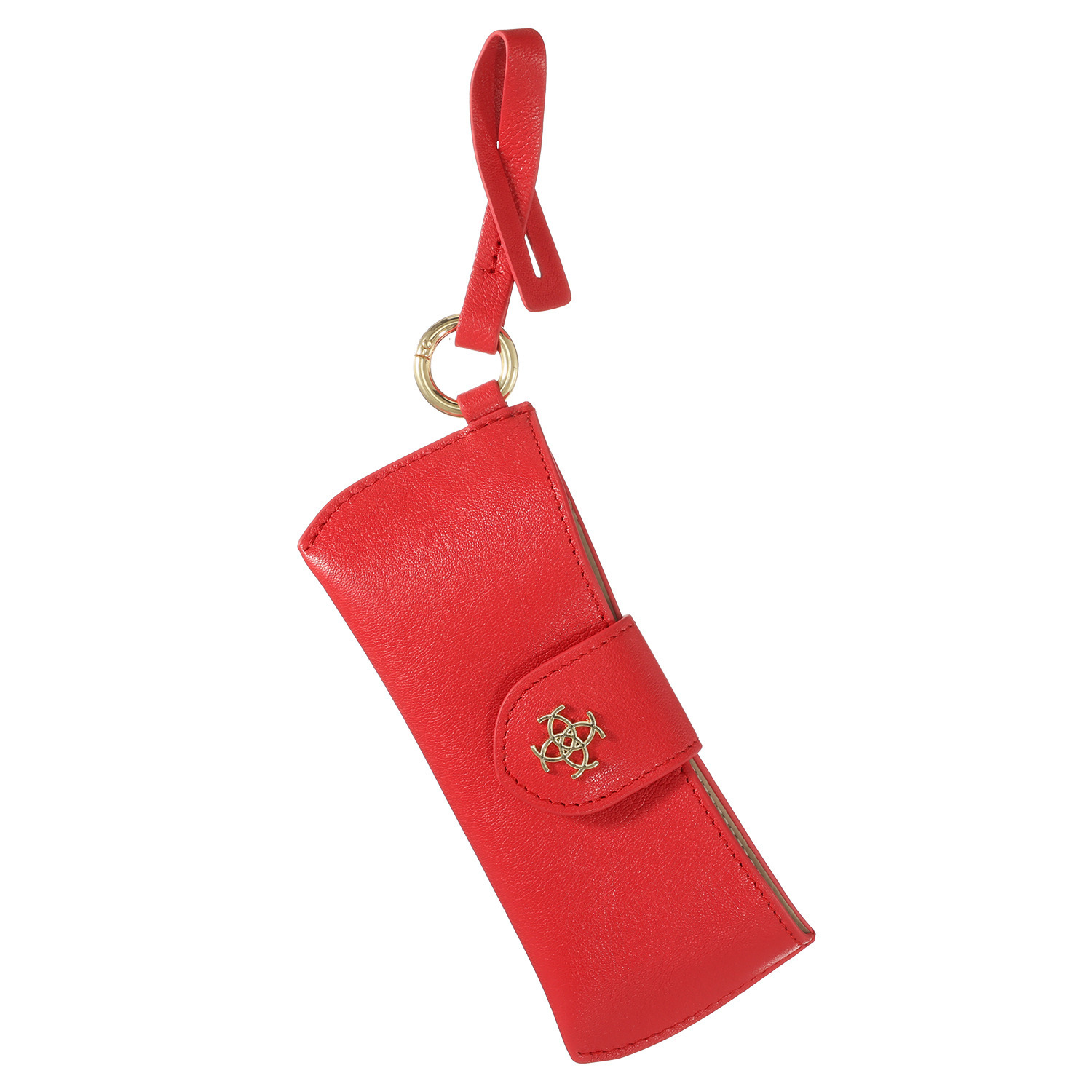 カワカラ マルチアレンジ チャーム型 レザーメガネケース