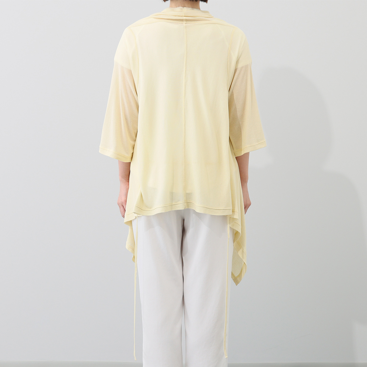 シャビージェンティール コットン１００％ ガーゼフライス シアー ストール風カーディガン