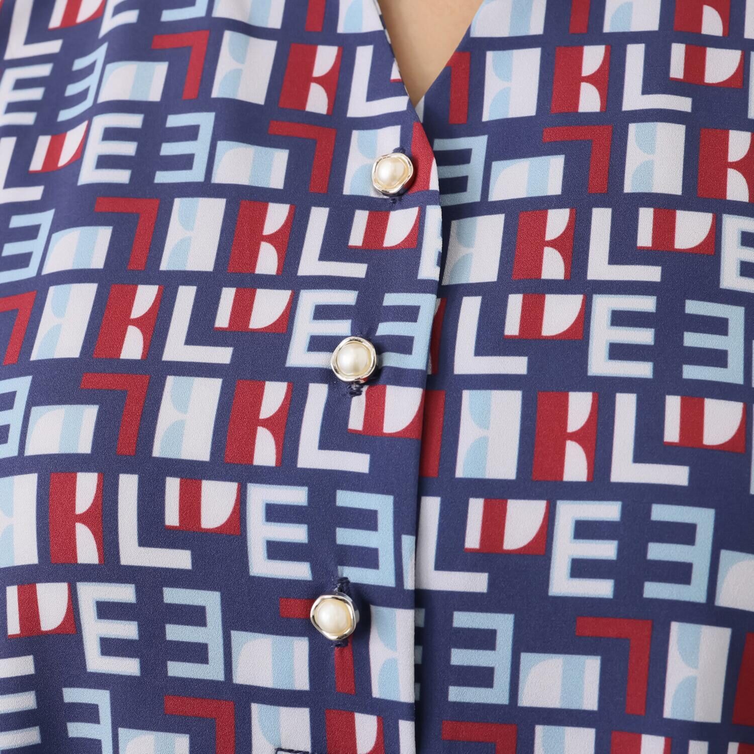 エル　ステュディオ ボウタイ付 ＥＬＬＥグラフィック ワンピース