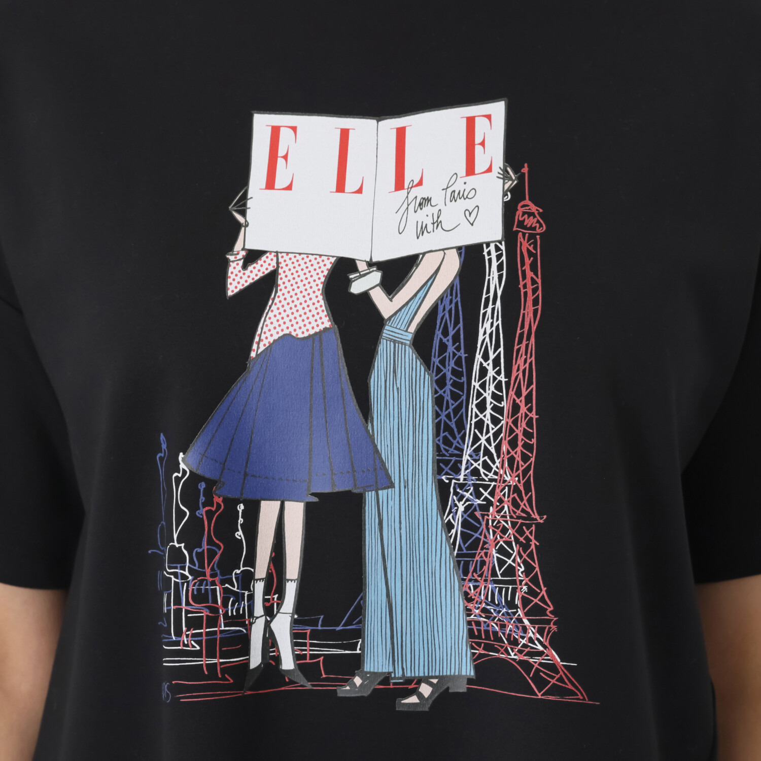 エル　ステュディオ ＥＬＬＥグラフィック フレアーデザイン カットソープルオーバー