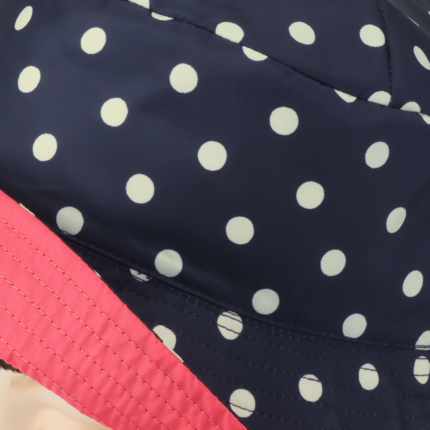 エムジェイアール　バイ マチコ　ジント　ロンドン オリジナルドットプリント 配色アクセントハット