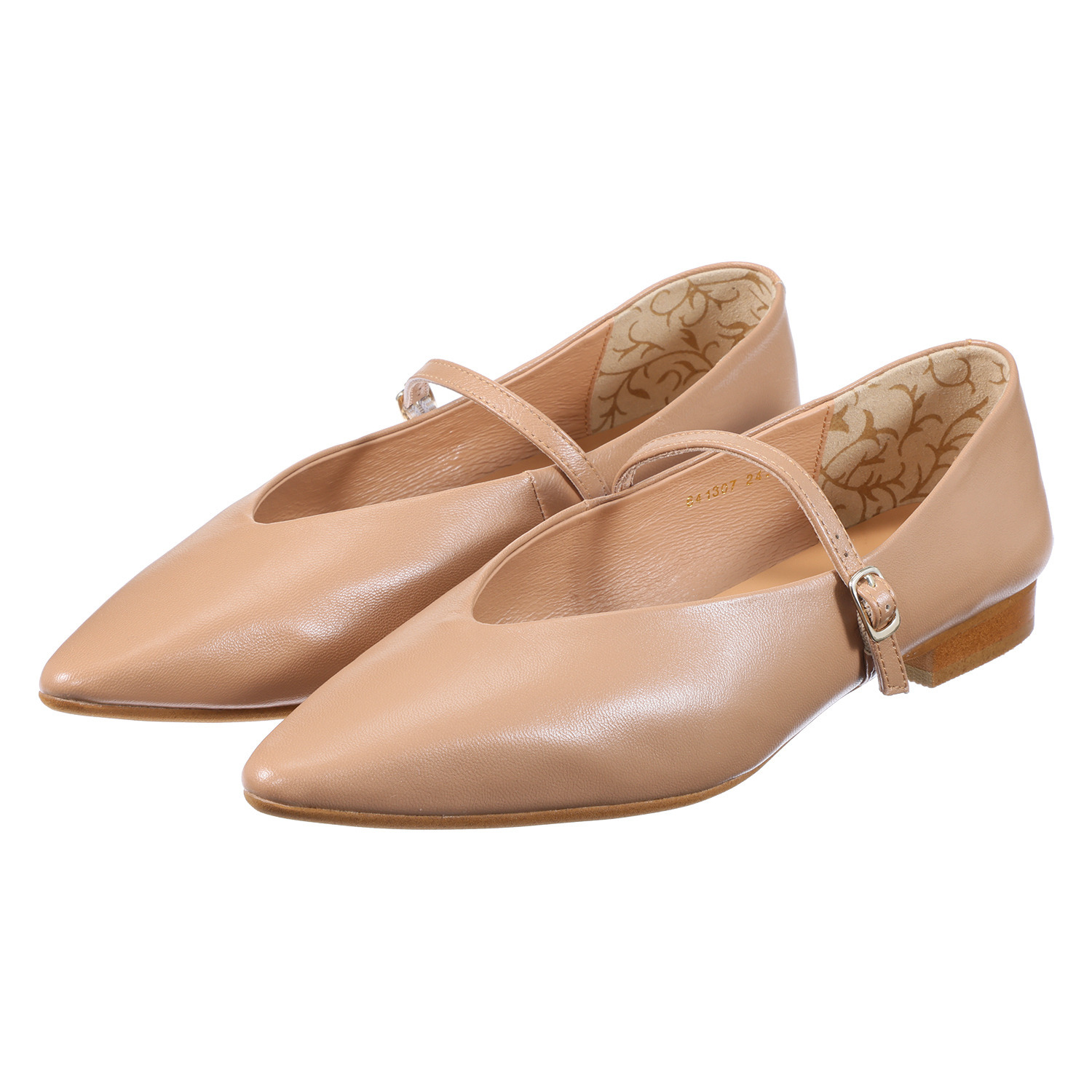 卑弥呼 本革 メリージェーン フラットパンプス