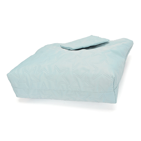 ラルジュ 星柄キルト風加工 ポーチ付 Ａ４トートバッグ