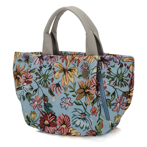 ラルジュ ゴブラン織 チャーム付トートバッグ