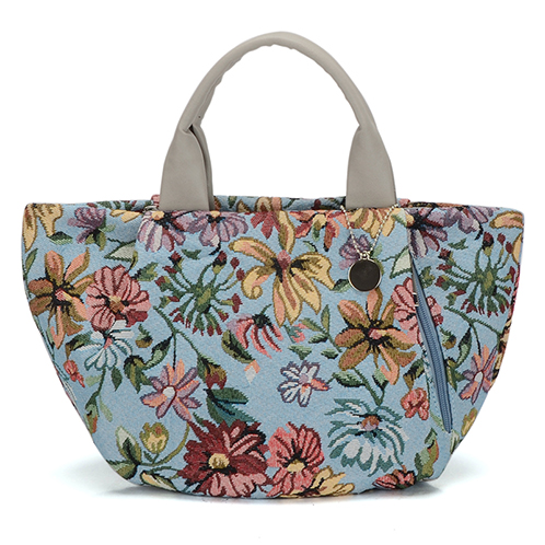 ラルジュ ゴブラン織 チャーム付トートバッグ