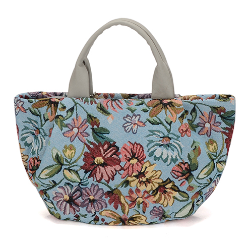 ラルジュ ゴブラン織 チャーム付トートバッグ