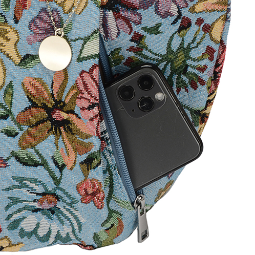 ラルジュ ゴブラン織 チャーム付トートバッグ