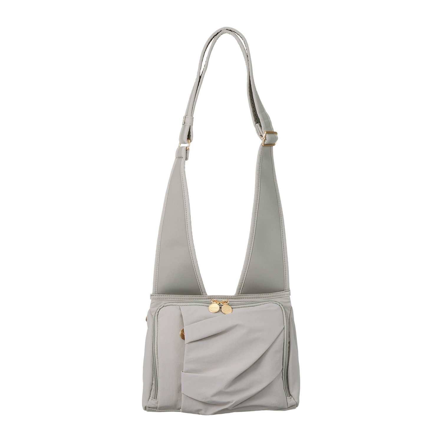 ウニカ 身体のラインに寄り添う 軽量 タックポケット ショルダーバッグ