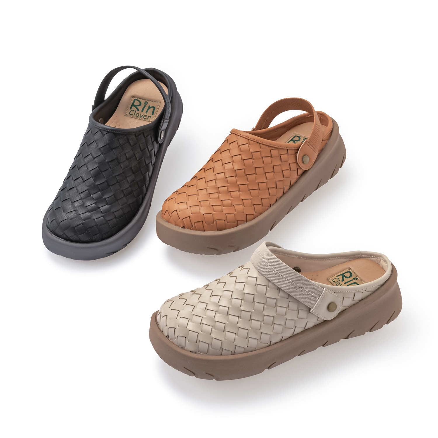 リン・クローバー メッシュデザイン ふかふかインソール ２ウェイサボ