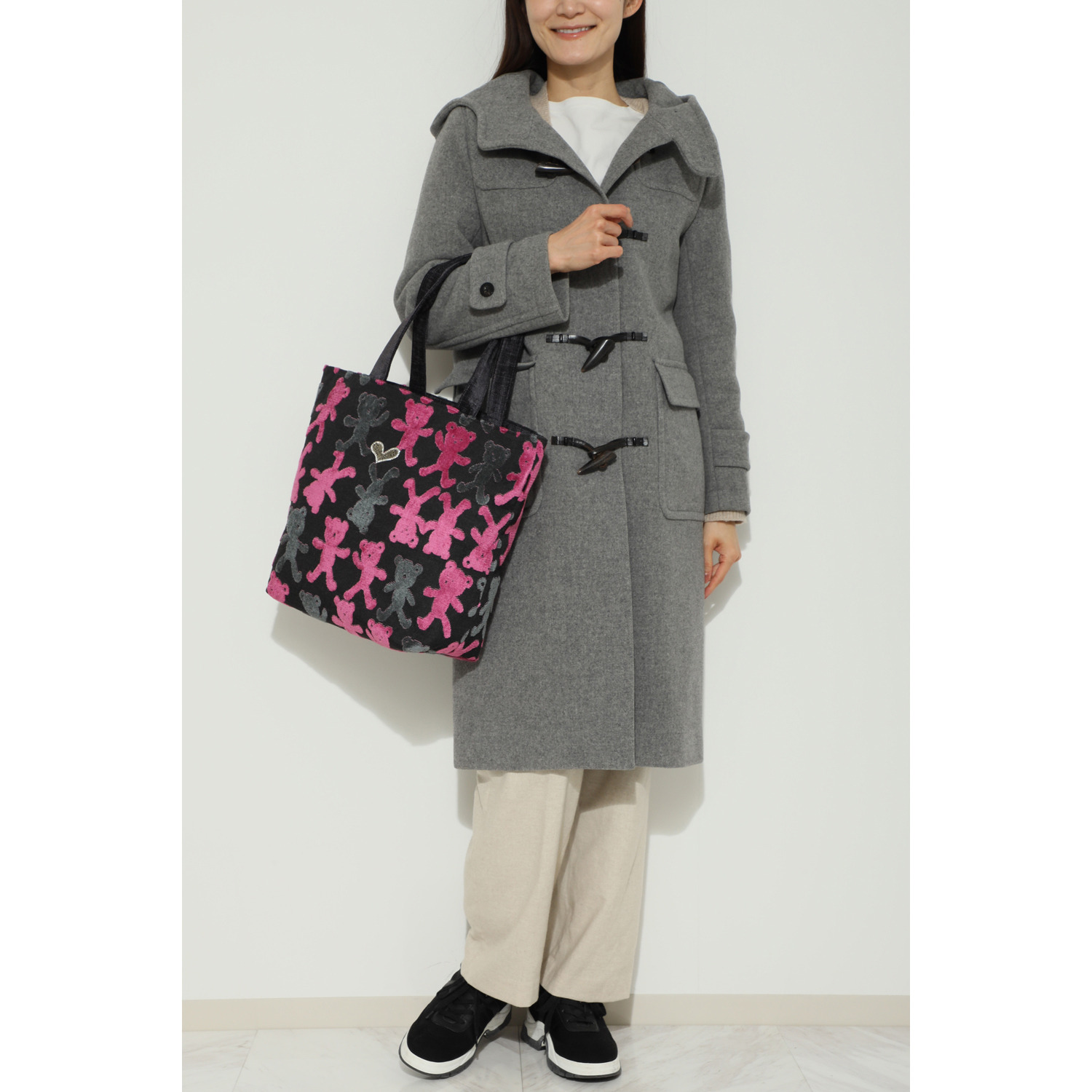 シンクビー！ ジャスト　ハート トートバッグ “ミスタークマちゃん”