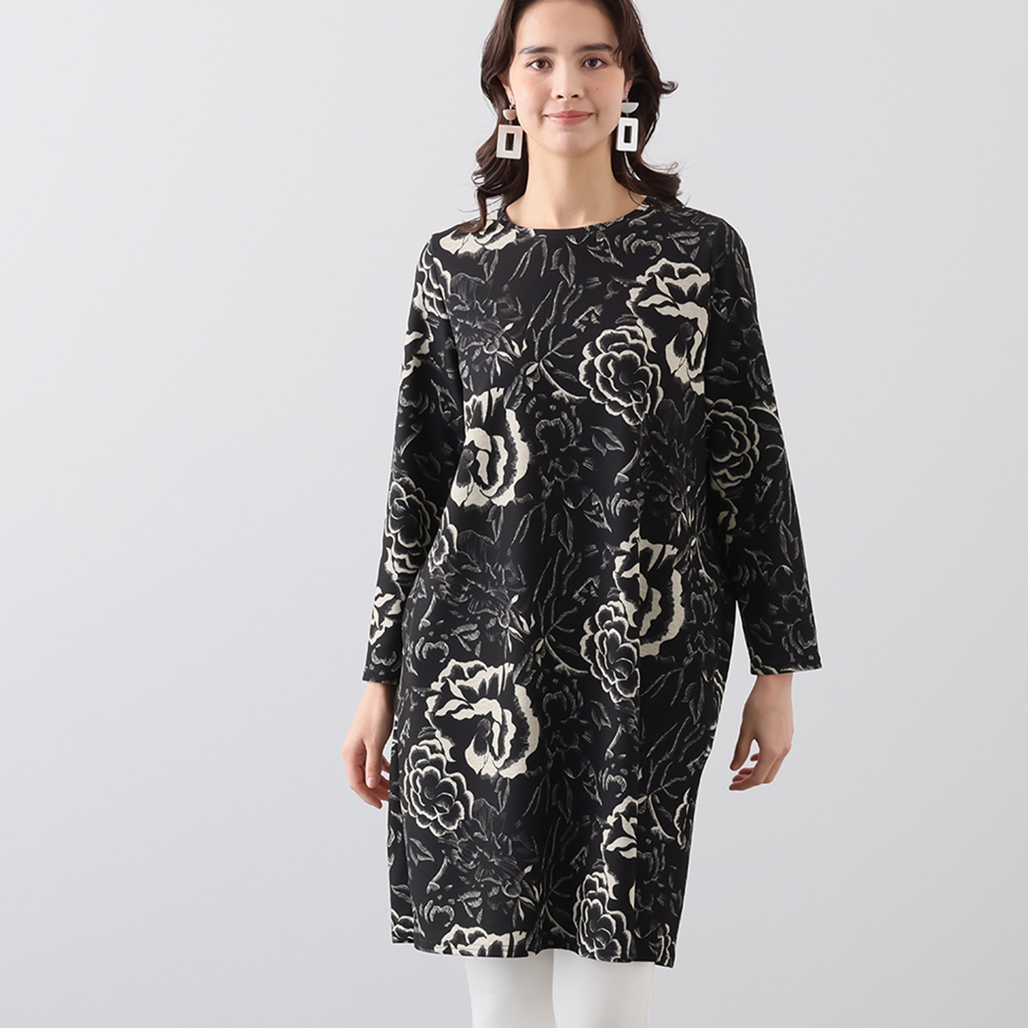 ダジュール フラワープリント ワンピース