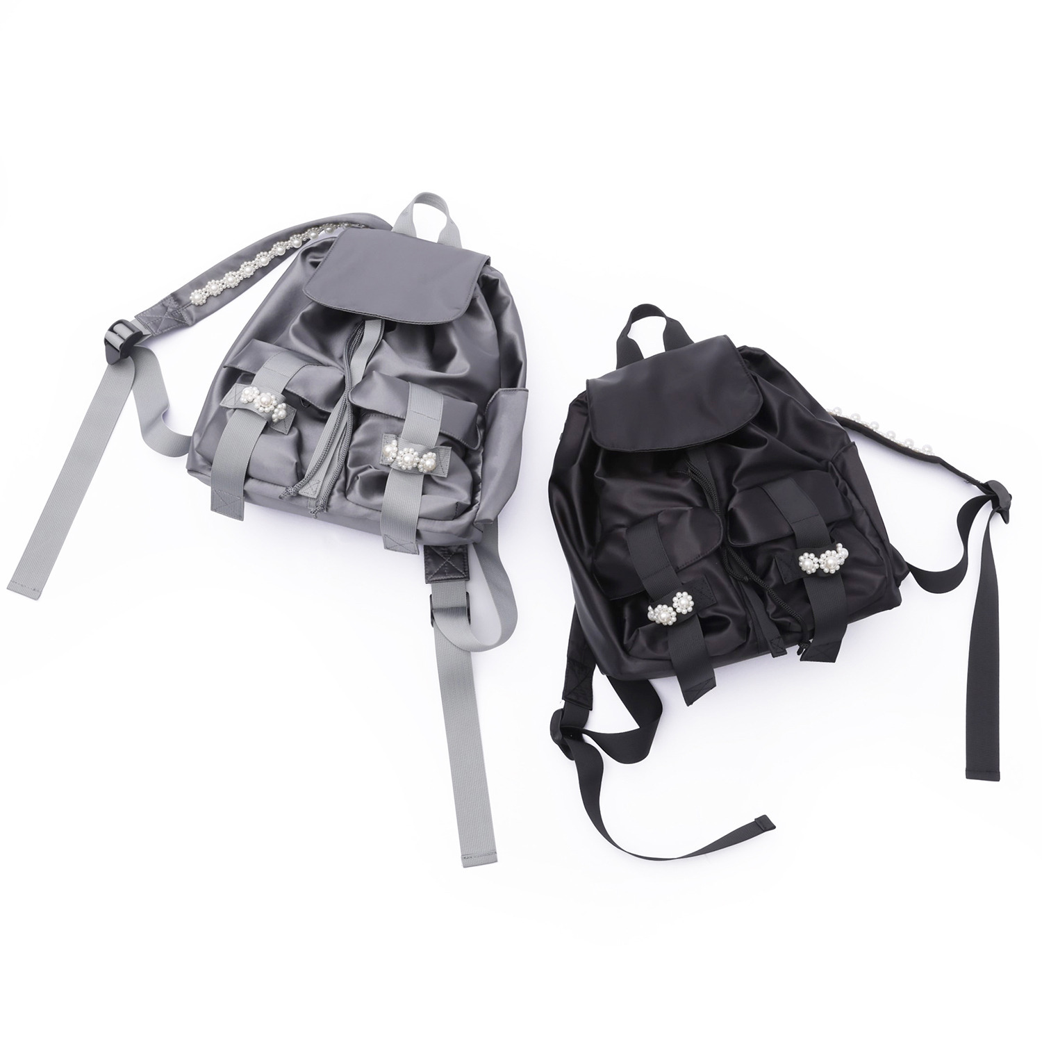 ダンスウィズビジュー はっ水　軽量 パールビジュウ デコレーションリュック