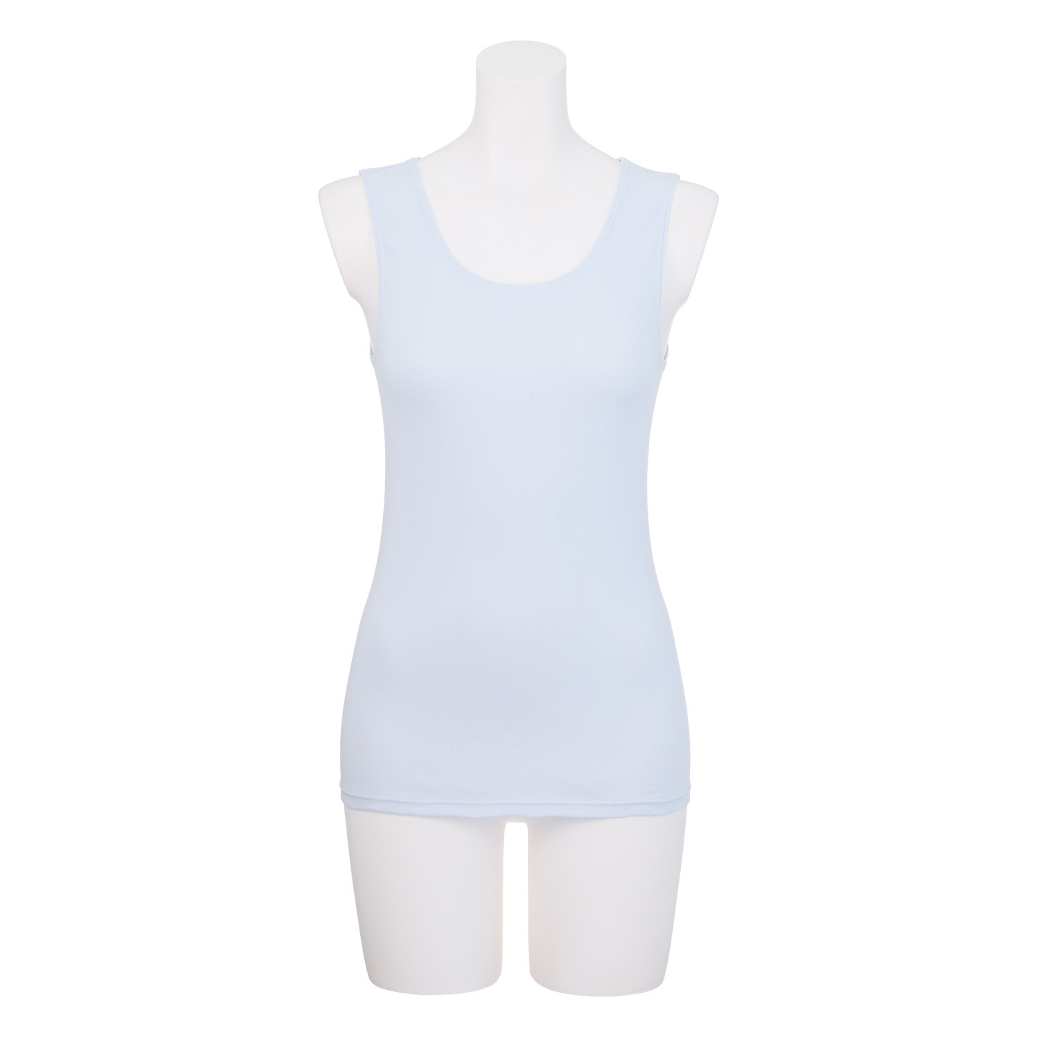 肌ごころ×生活の木 抗菌防臭・弱酸性加工 綿１００％ タンクトップ２枚セット