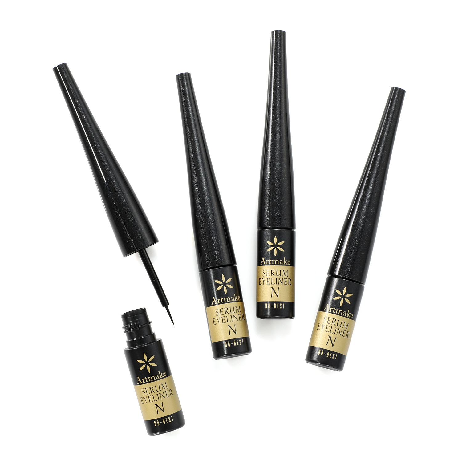 アートメイク 細かいラメが 目元を華やかに彩る！ セラムアイライナーＮ ＜シャイニーブラック＞ ４本セット