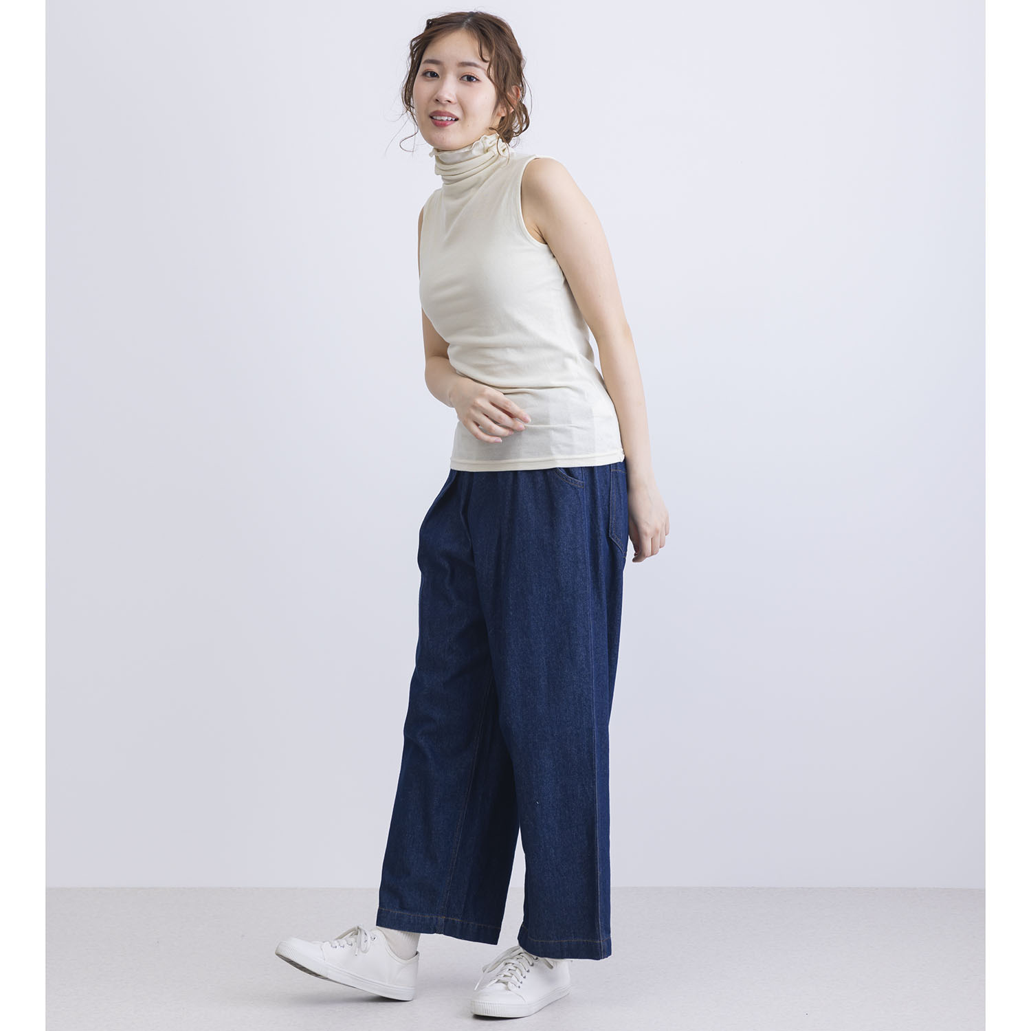 かわいい雑貨屋さん グロリア ＵＶカット ボトルネック タンクトップ