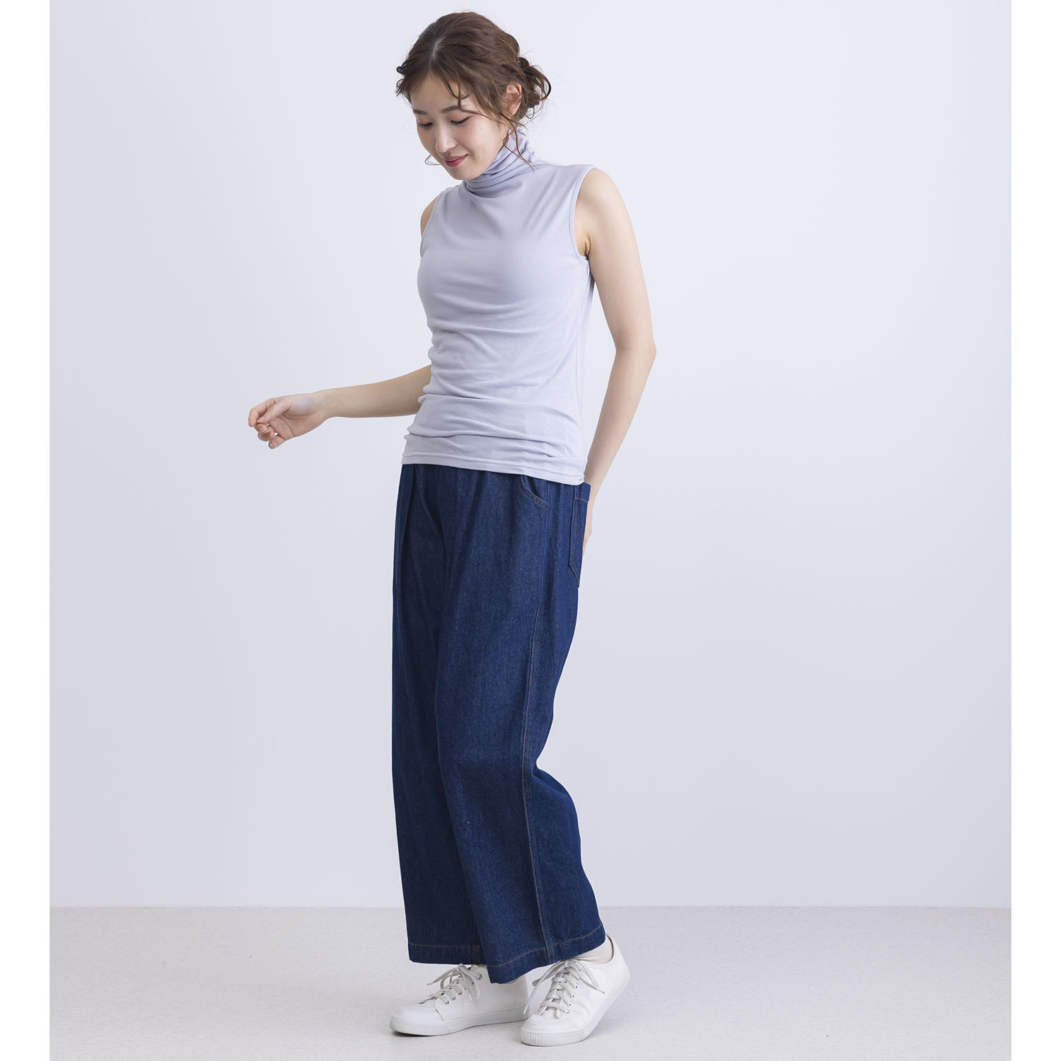 かわいい雑貨屋さん グロリア ＵＶカット ボトルネック タンクトップ