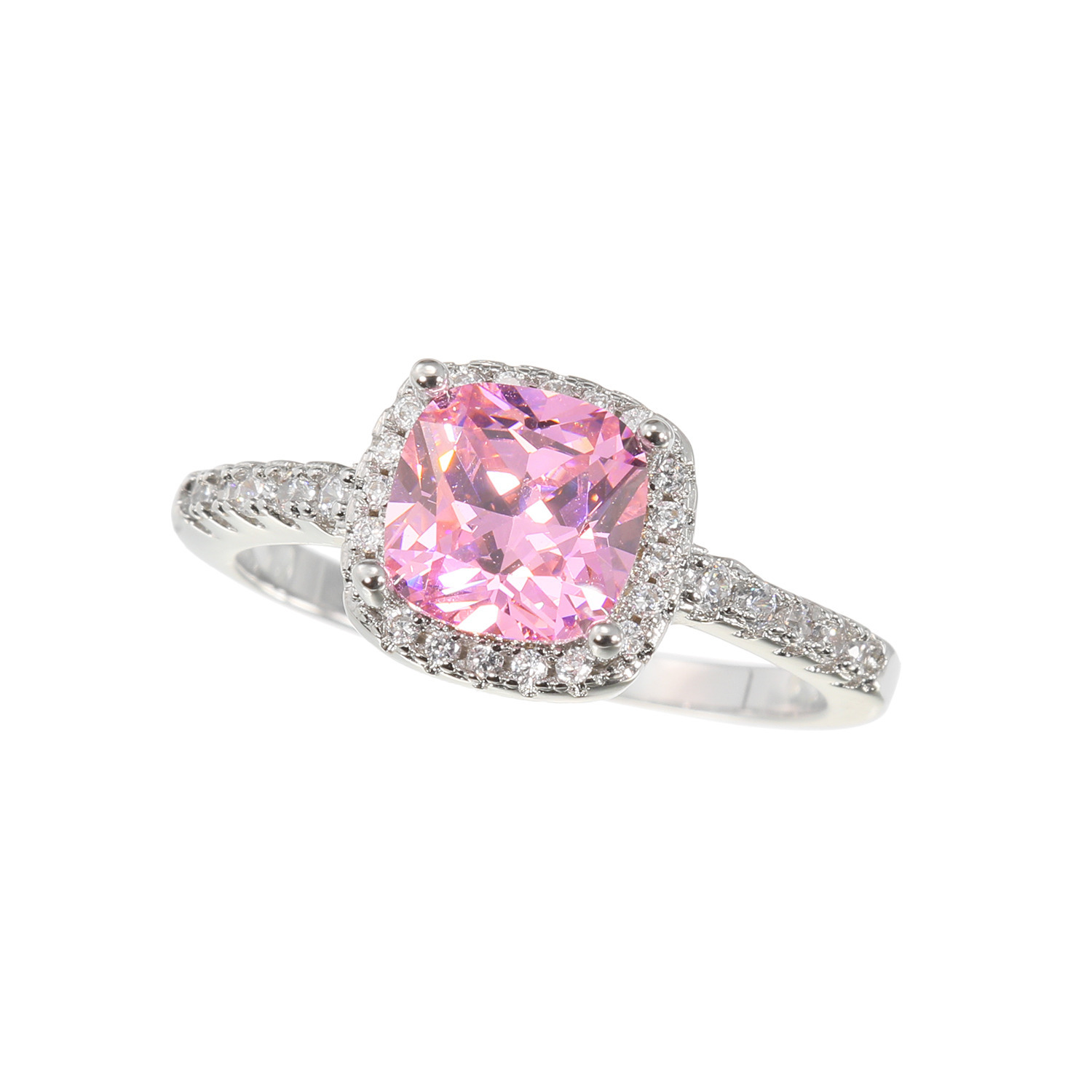 ダンスウィズビジュー エブリデイ カジュアルジュエリー 大粒ＣＺ クッションカットリング