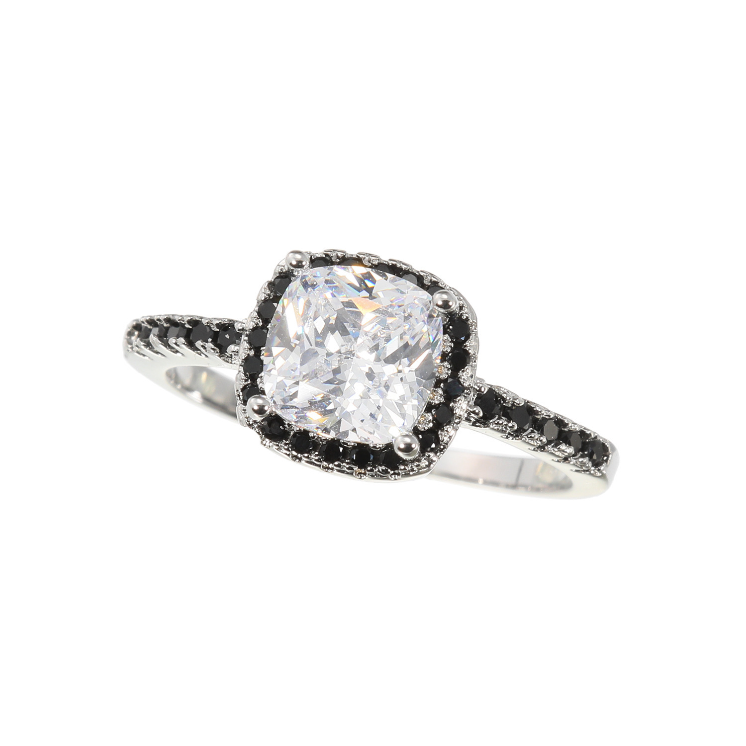 ダンスウィズビジュー エブリデイ カジュアルジュエリー 大粒ＣＺ クッションカットリング