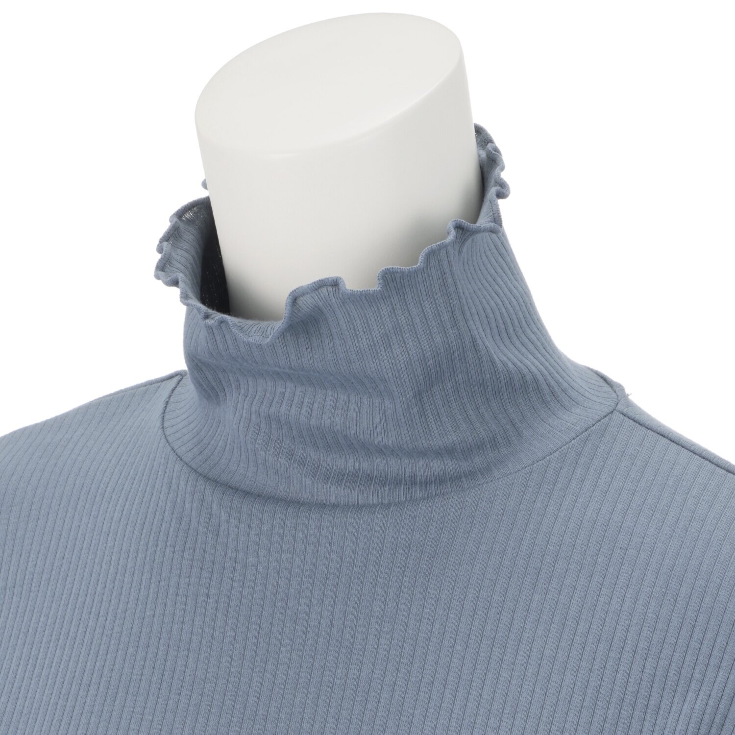 ジュエル オーガニックコットン混 ストレッチリブ編 タートルネック 長袖インナー３枚セット