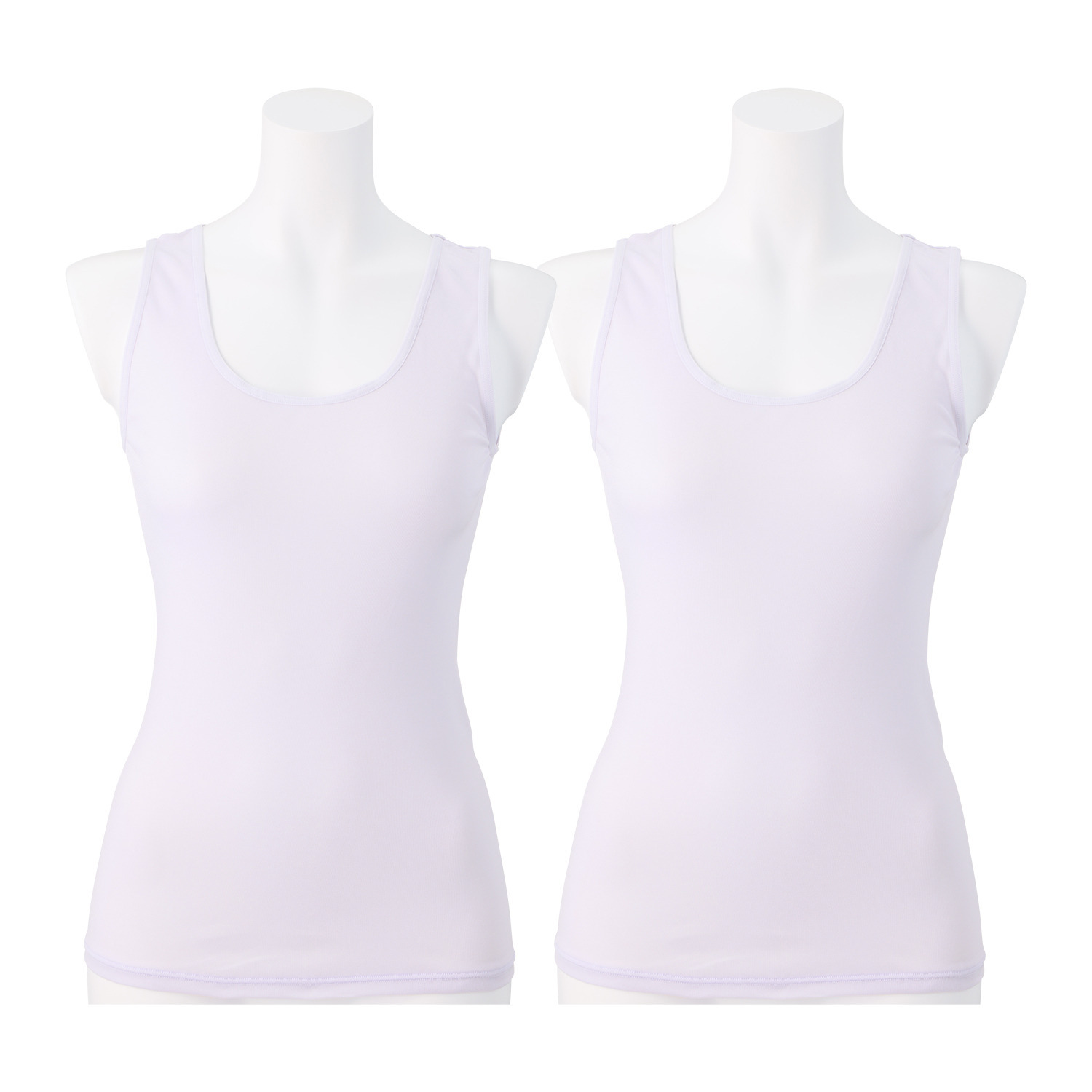 肌ごころ 日本製 接触冷感 ひんやりタンク 同色２枚セット