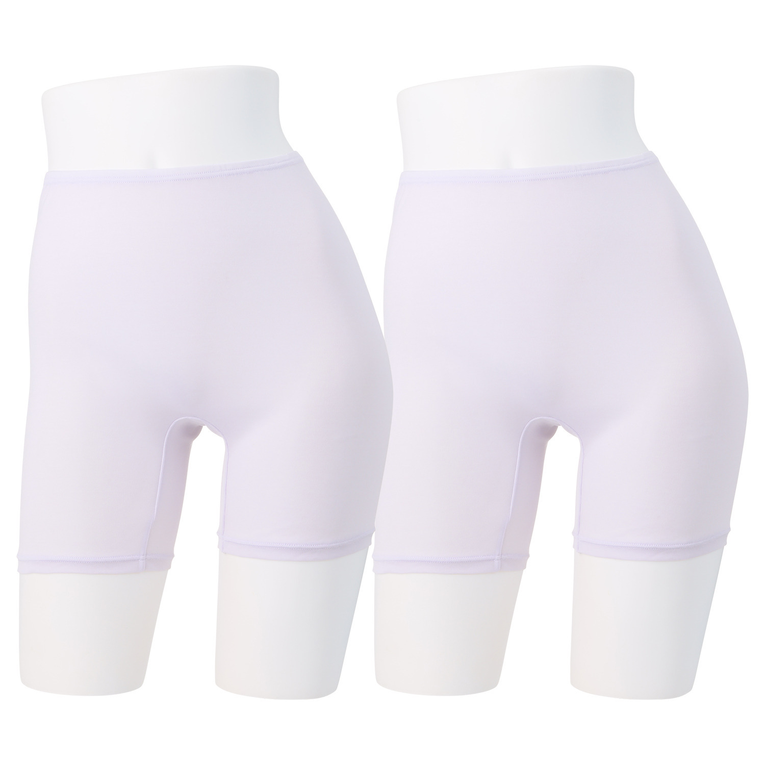 肌ごころ 日本製 接触冷感 ひんやり三分丈パンツ 同色２枚セット